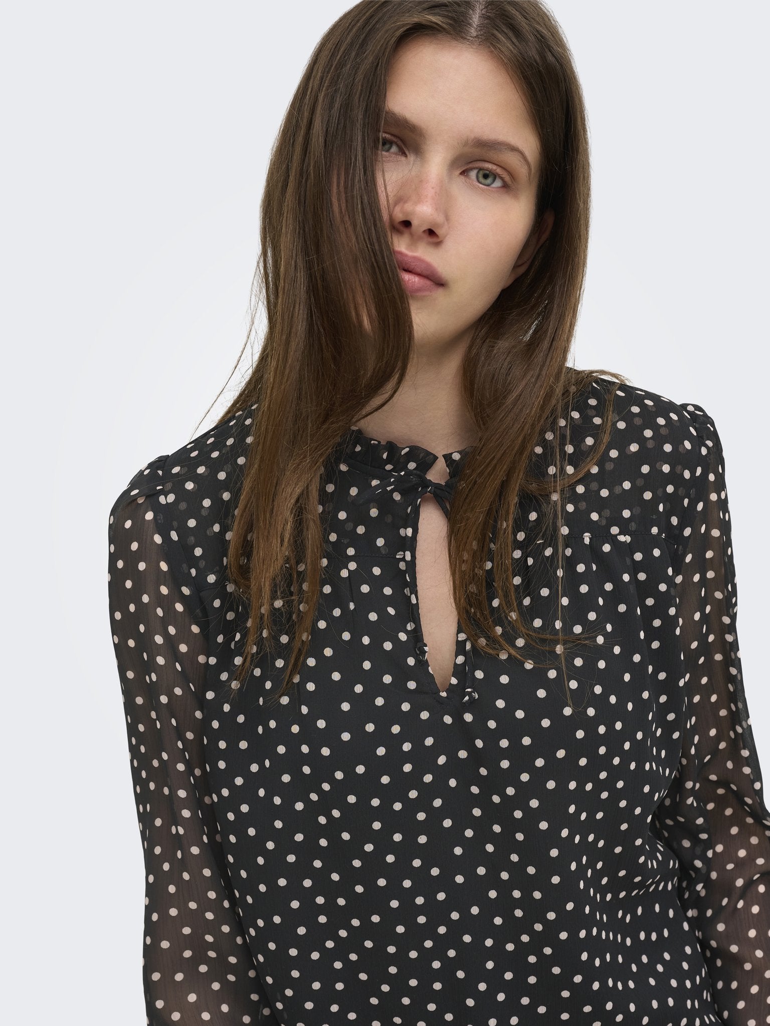 only Damen Tops Black/Cd Dots