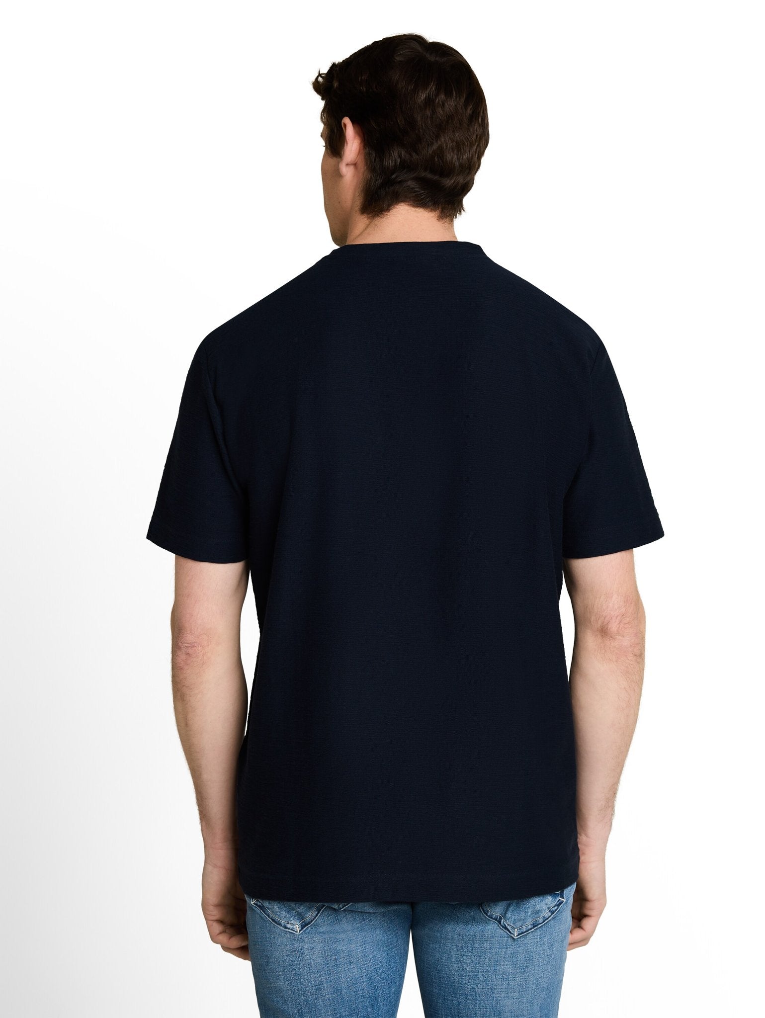 Tom Tailor Herren T-Shirts kurz Sky Captain Blu