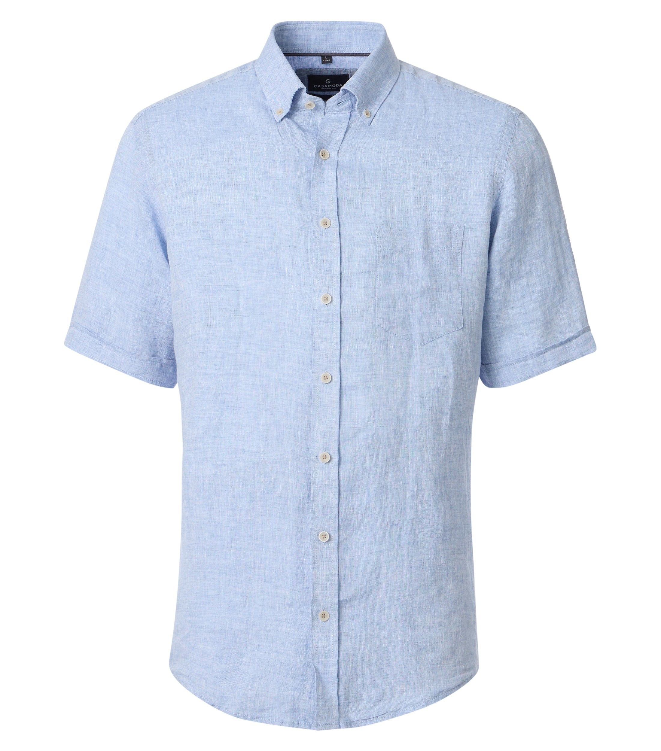 Casa Moda Herren Hemden kurz  Blau