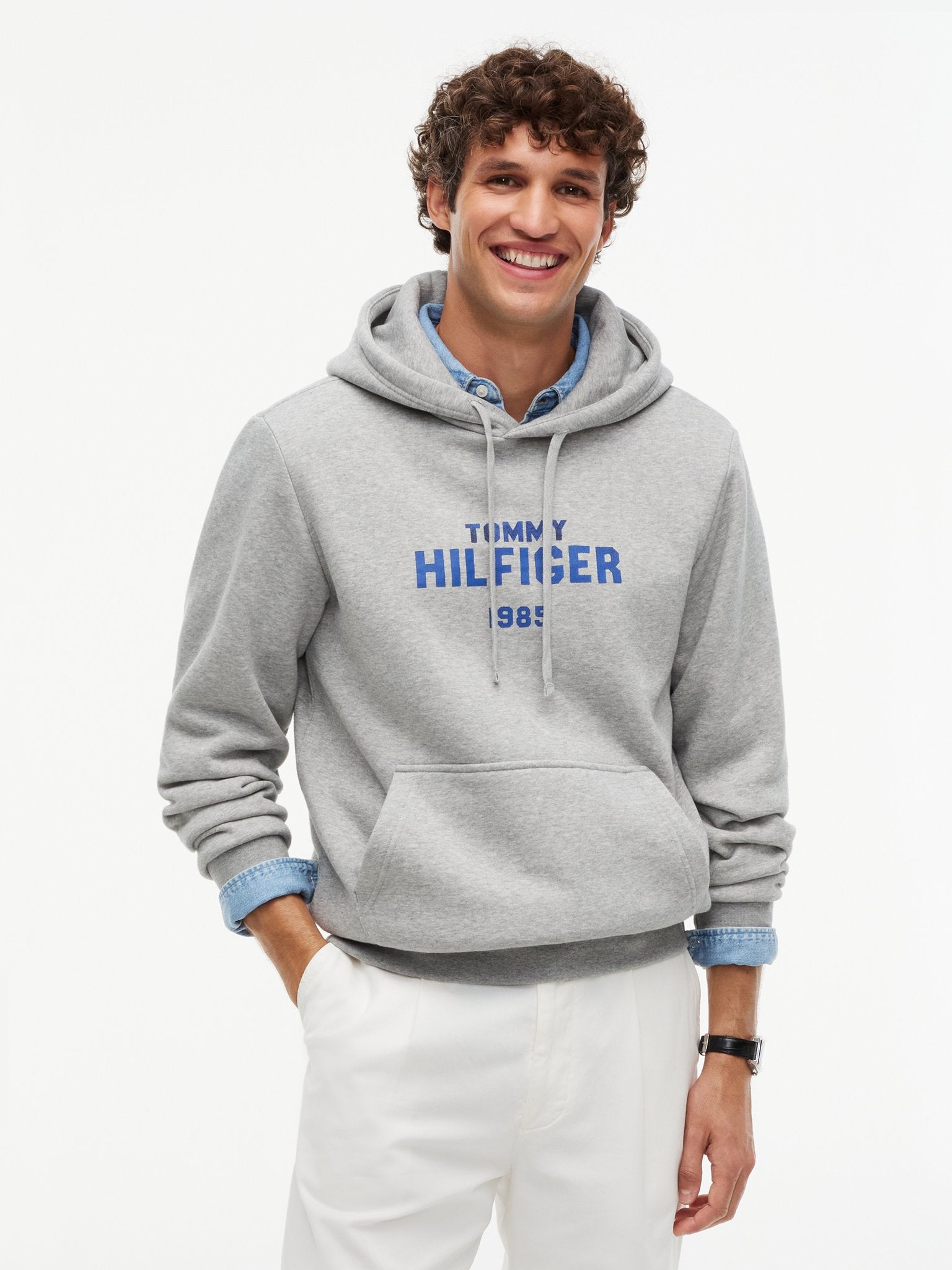 Tommy Hilfiger Herren Sweatshirts P Grey