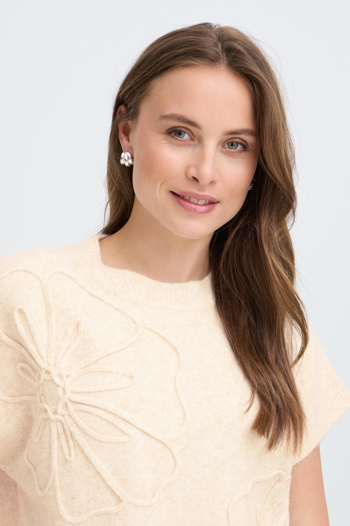 b.young Damen T-Shirts Birch Melange
