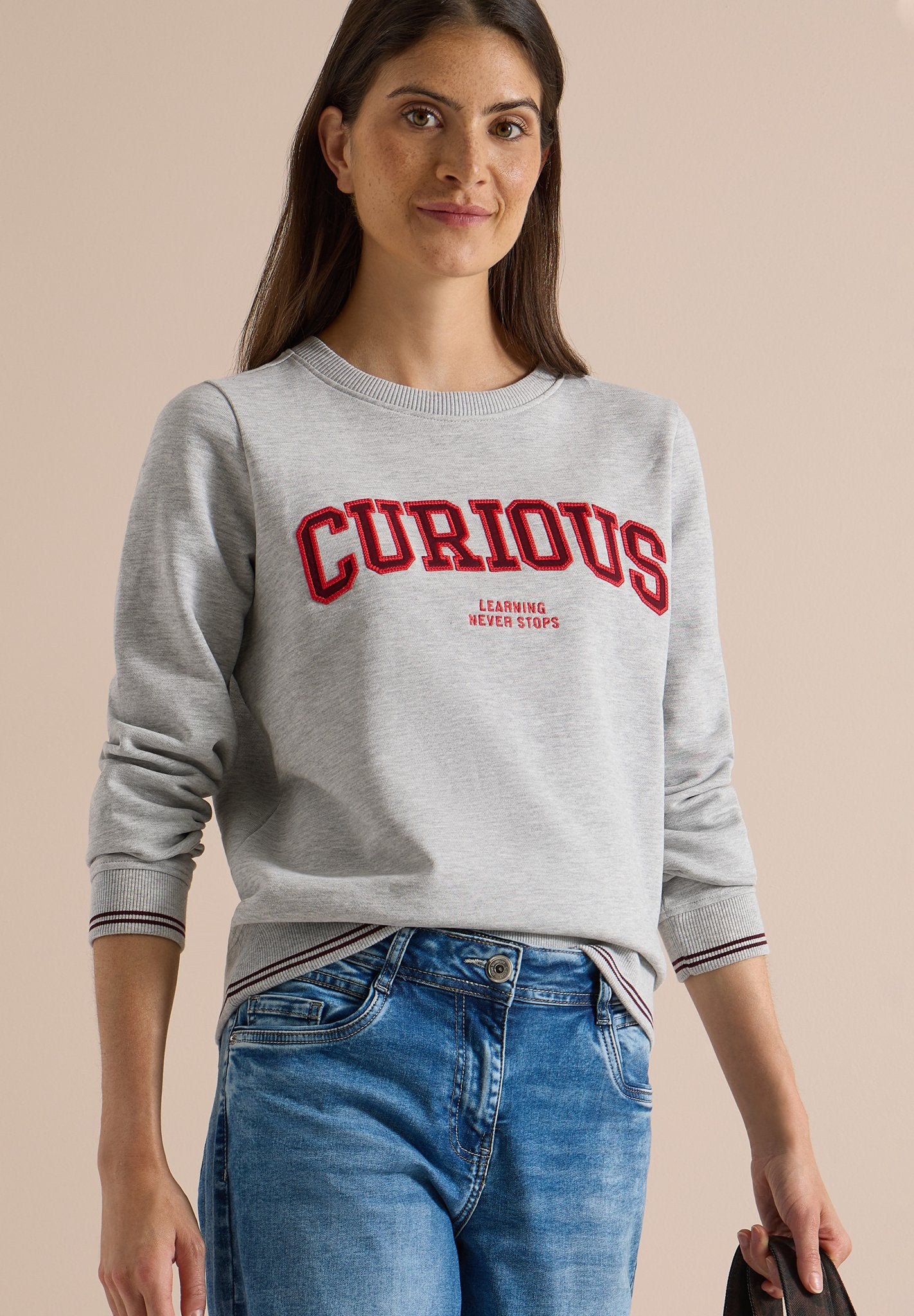 Cecil Damen Pullover  Light Gre