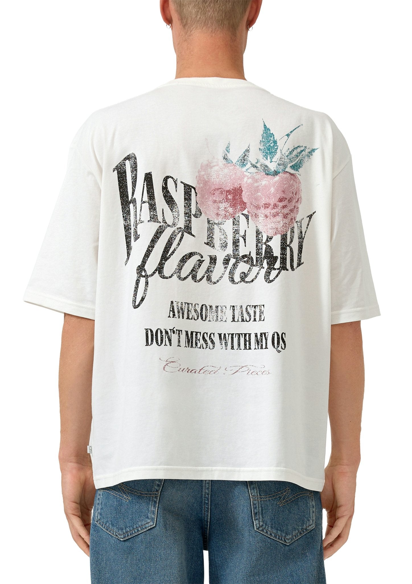 QS by S.Oliver Herren T-Shirts kurz White