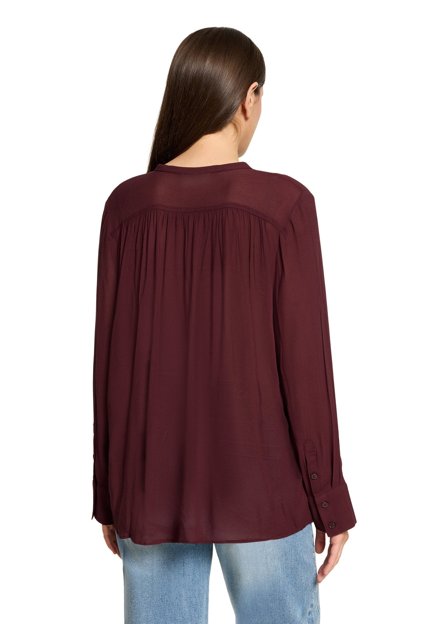 Cartoon Damen Blusen Dark Dahlia