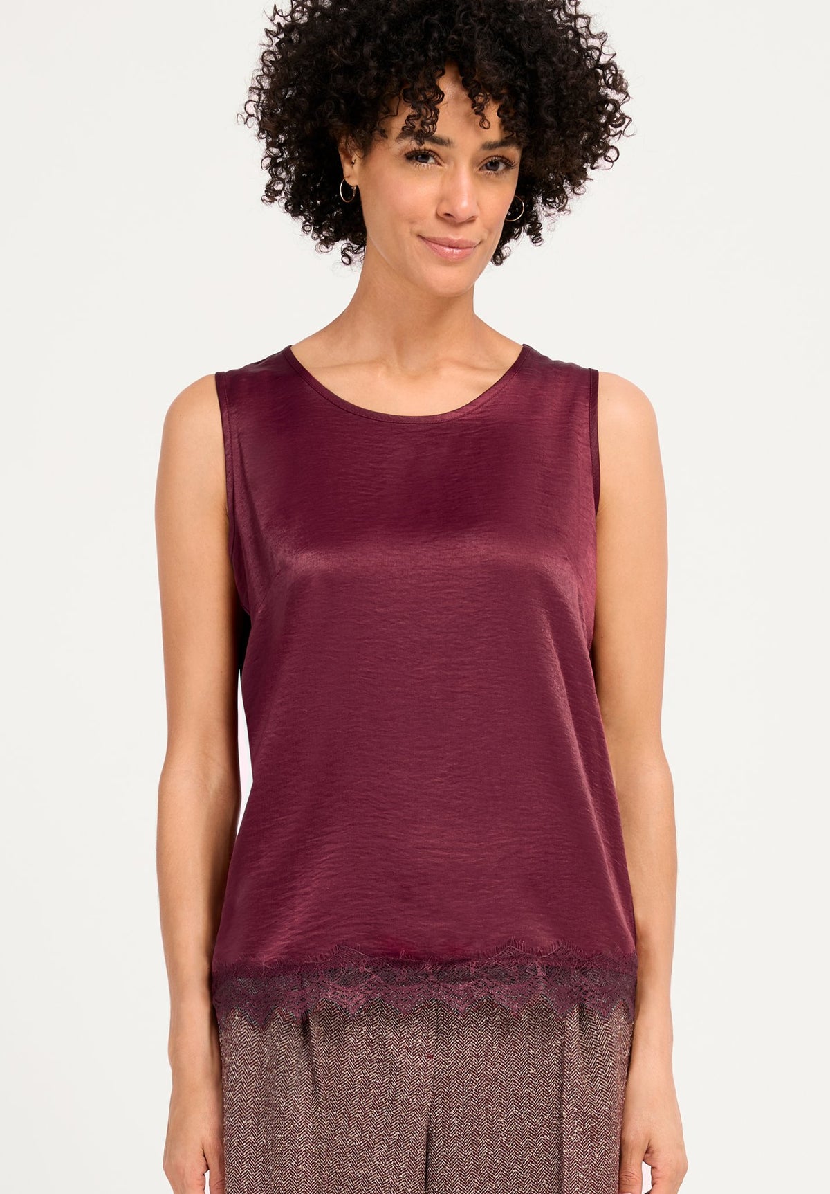 Bianca Damen T-Shirts Dark Barolo