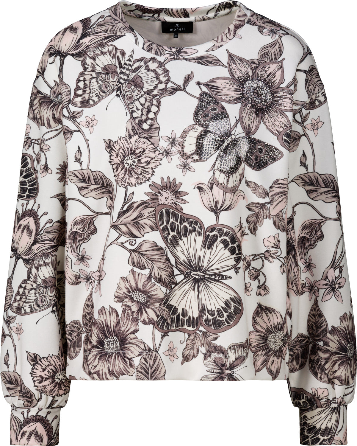 Monari Damen T-Shirts  Taupe Gemus
