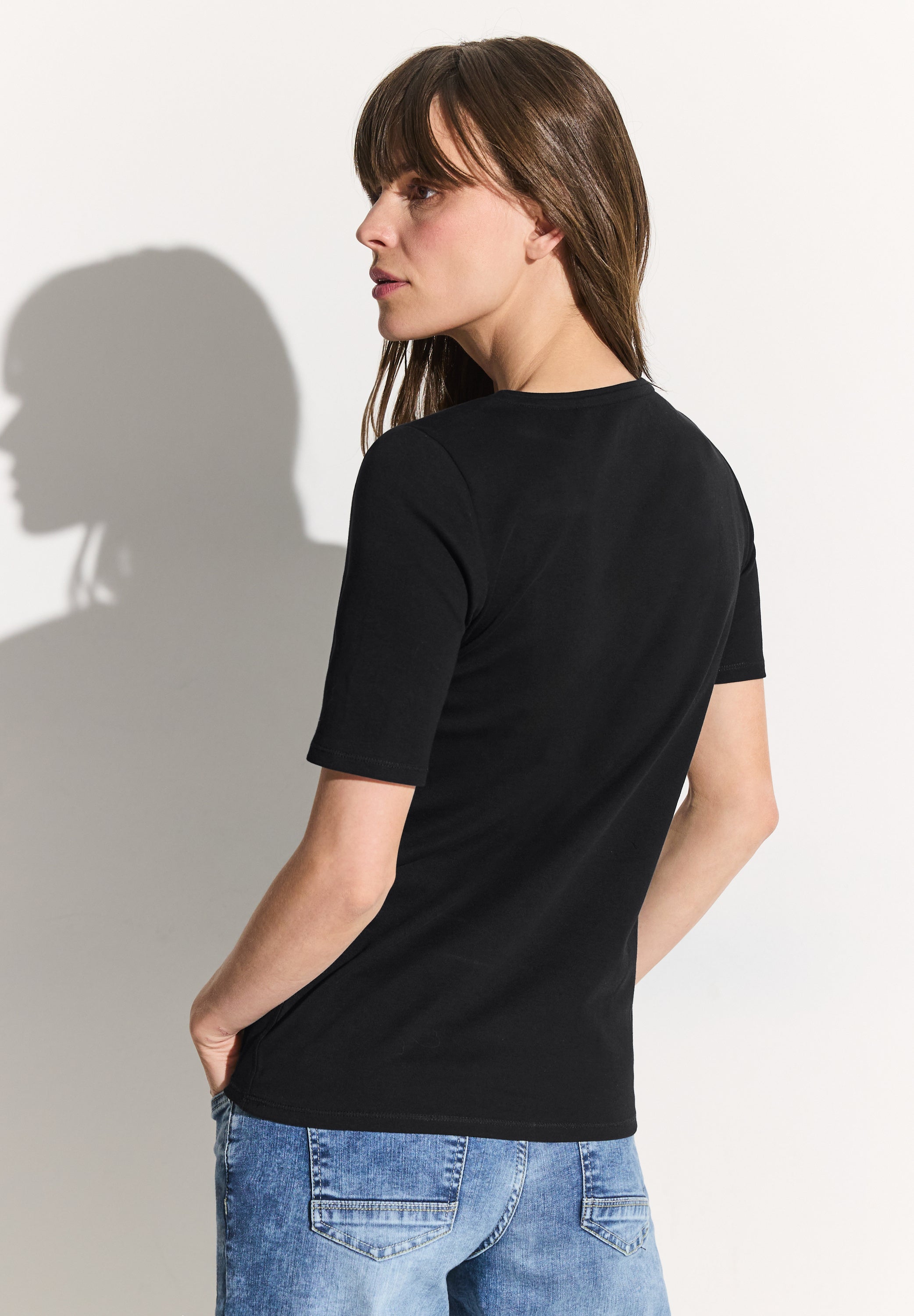 Cecil Damen T-Shirts  Black