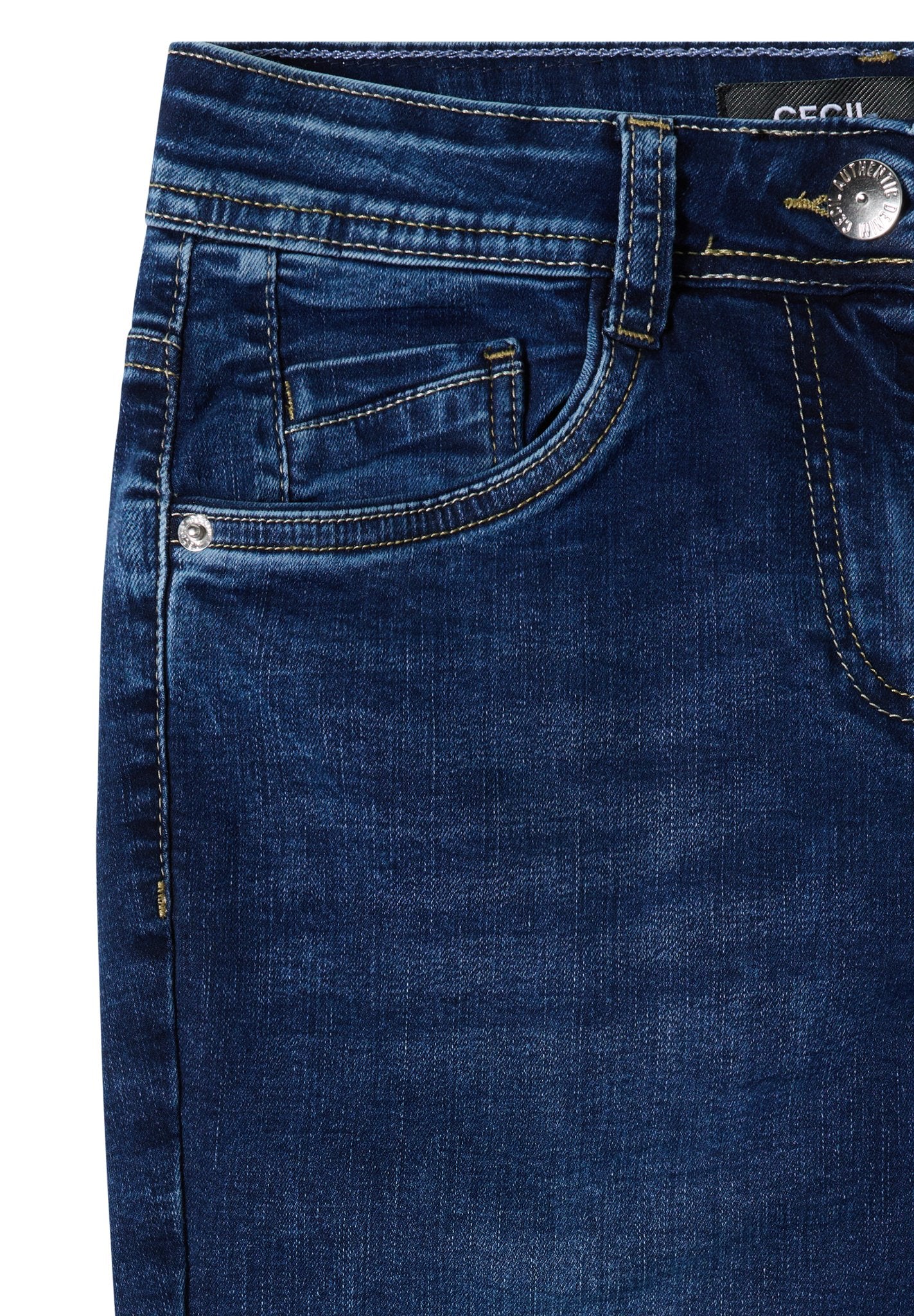 Cecil Damen Hosen  Mid Blue