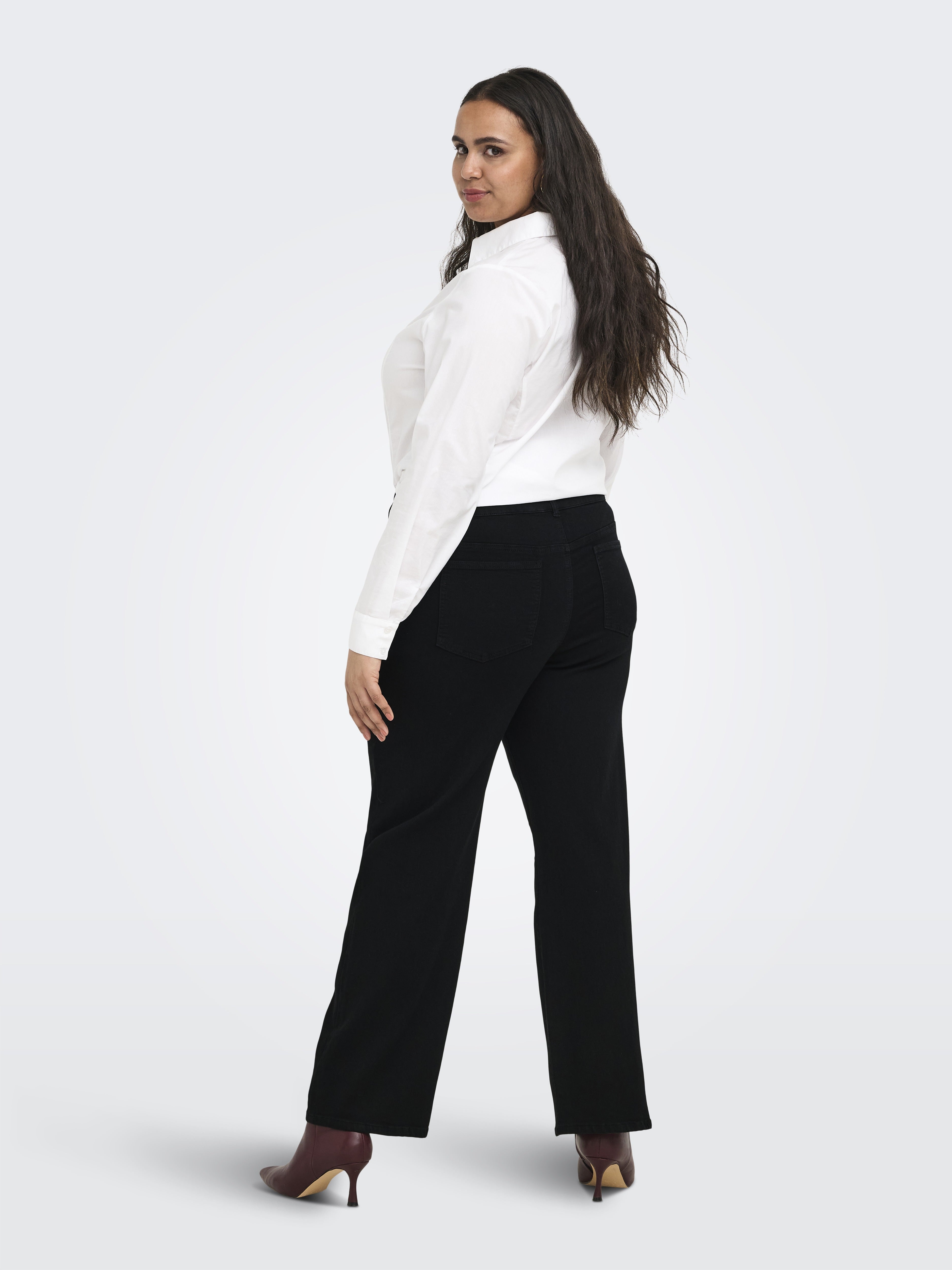 Only Carmakoma Damen Jeans Black Denim