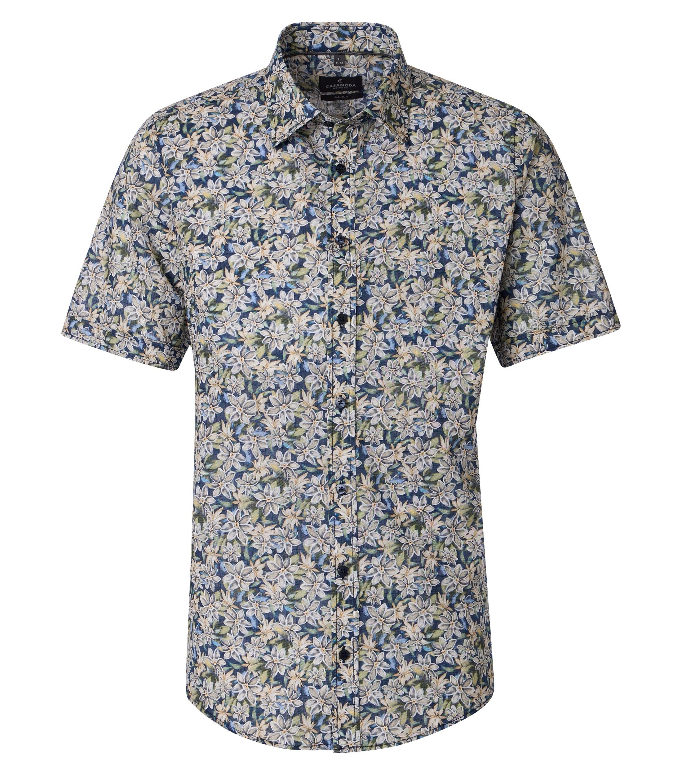 Casa Moda Herren Hemden kurz  Blau