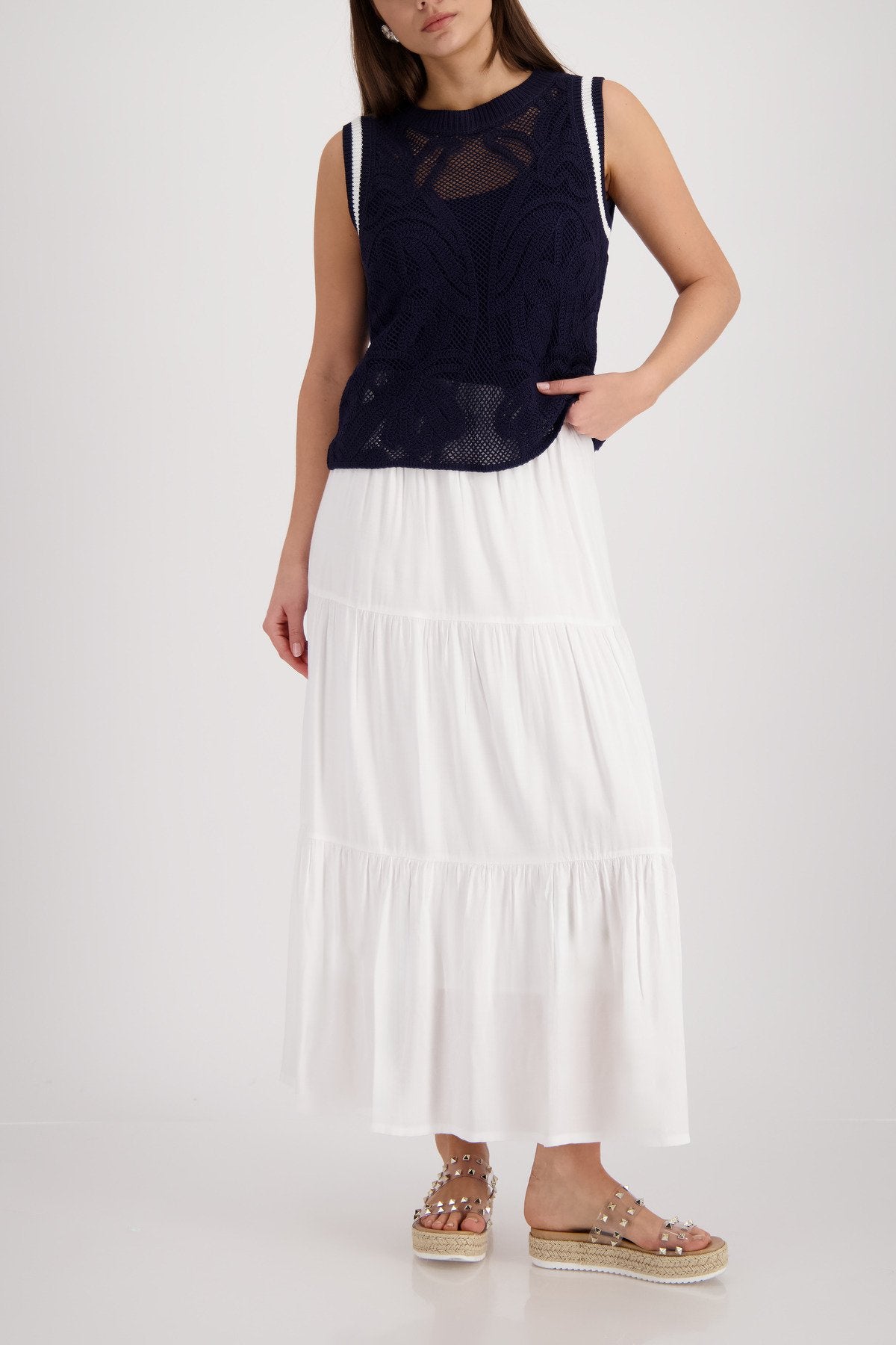 Monari Damen Pullover  Marine