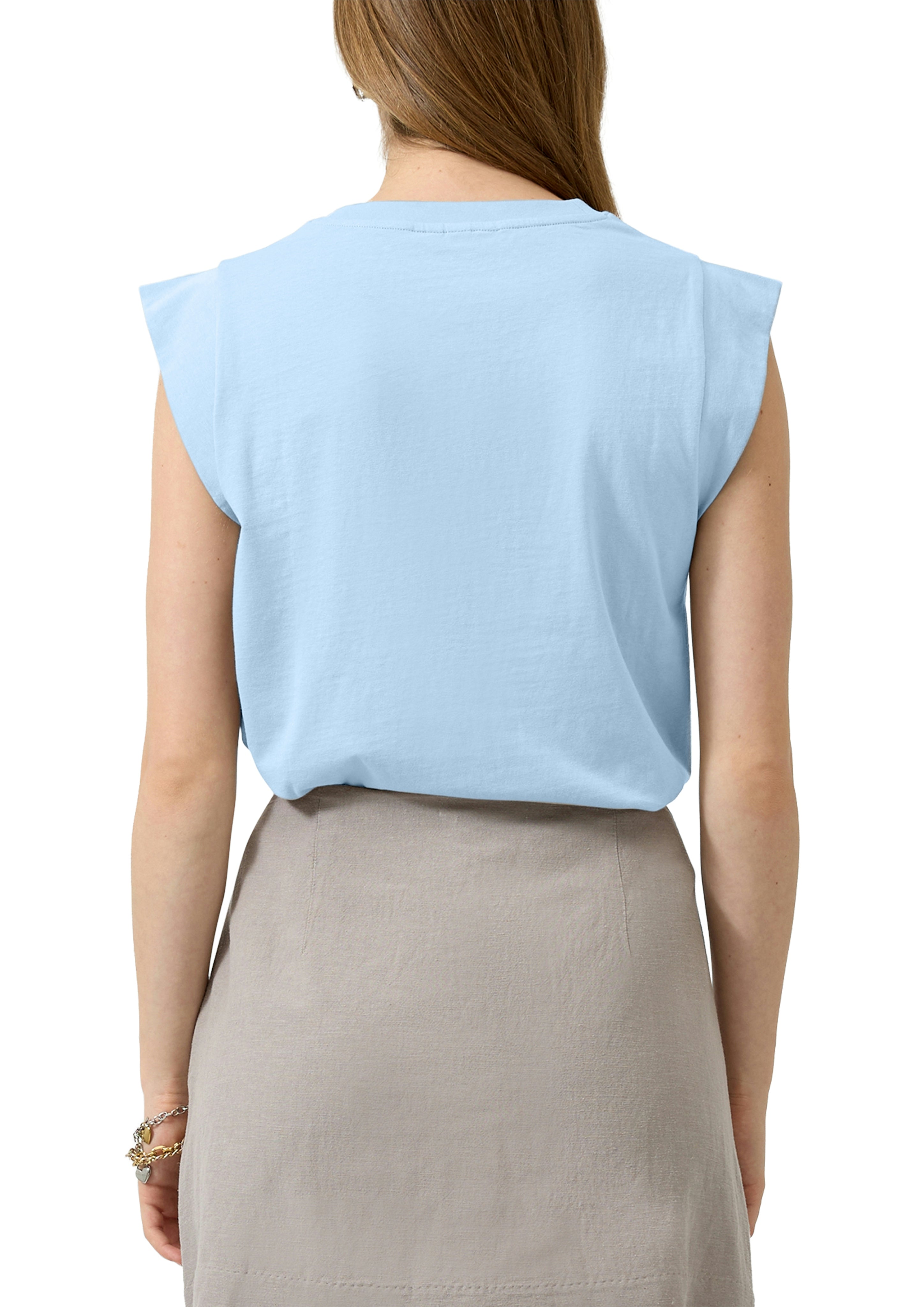 QS by S.Oliver Damen T-Shirts Blue