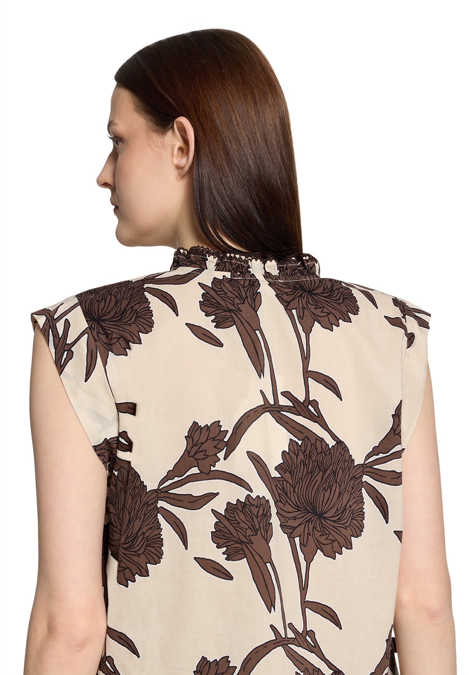 Cartoon Damen Blusen Beige/Brown