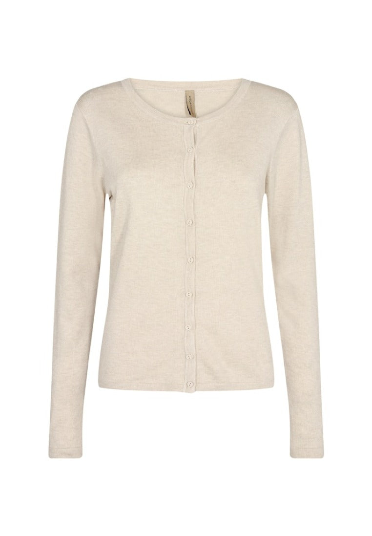 Soya Concept Damen Strickjacken Cream Melange