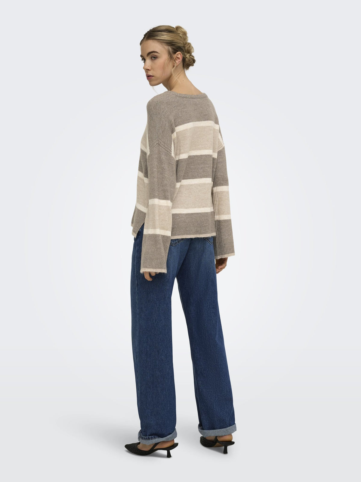 Only Damen Pullover Walnut/Birch/St