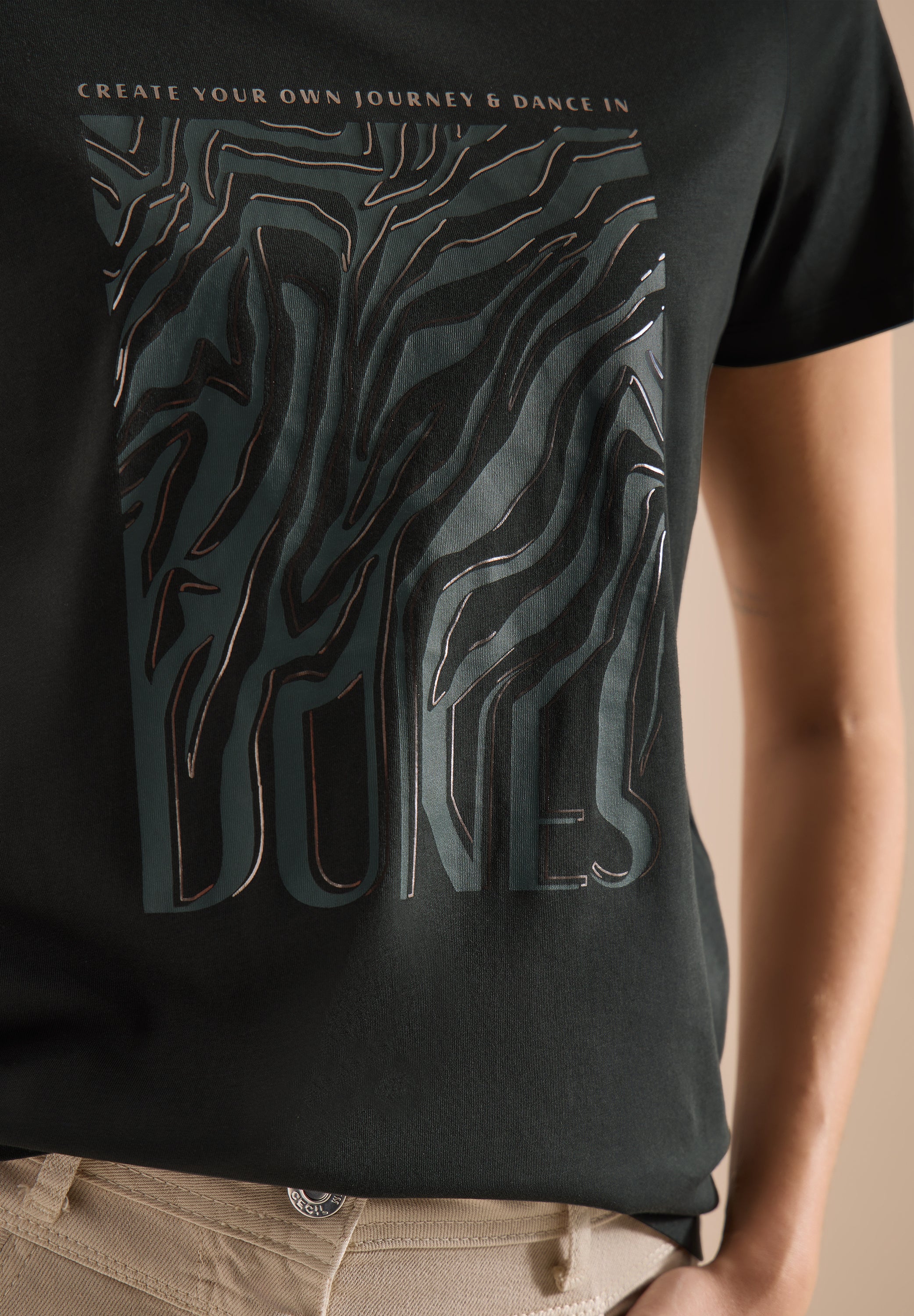Cecil Damen T-Shirts Palm Bree