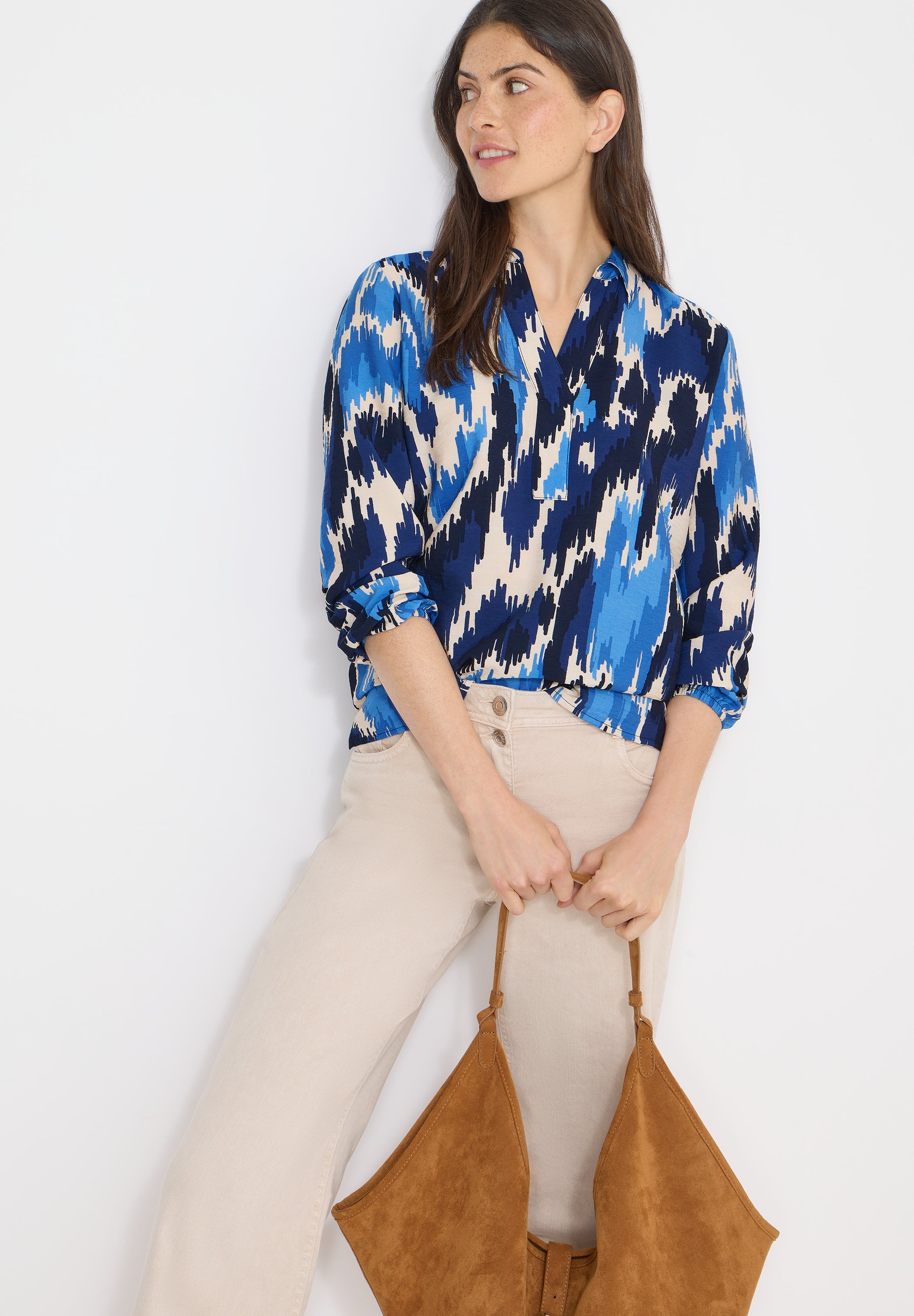 Cecil Damen Blusen  Cloud Blu