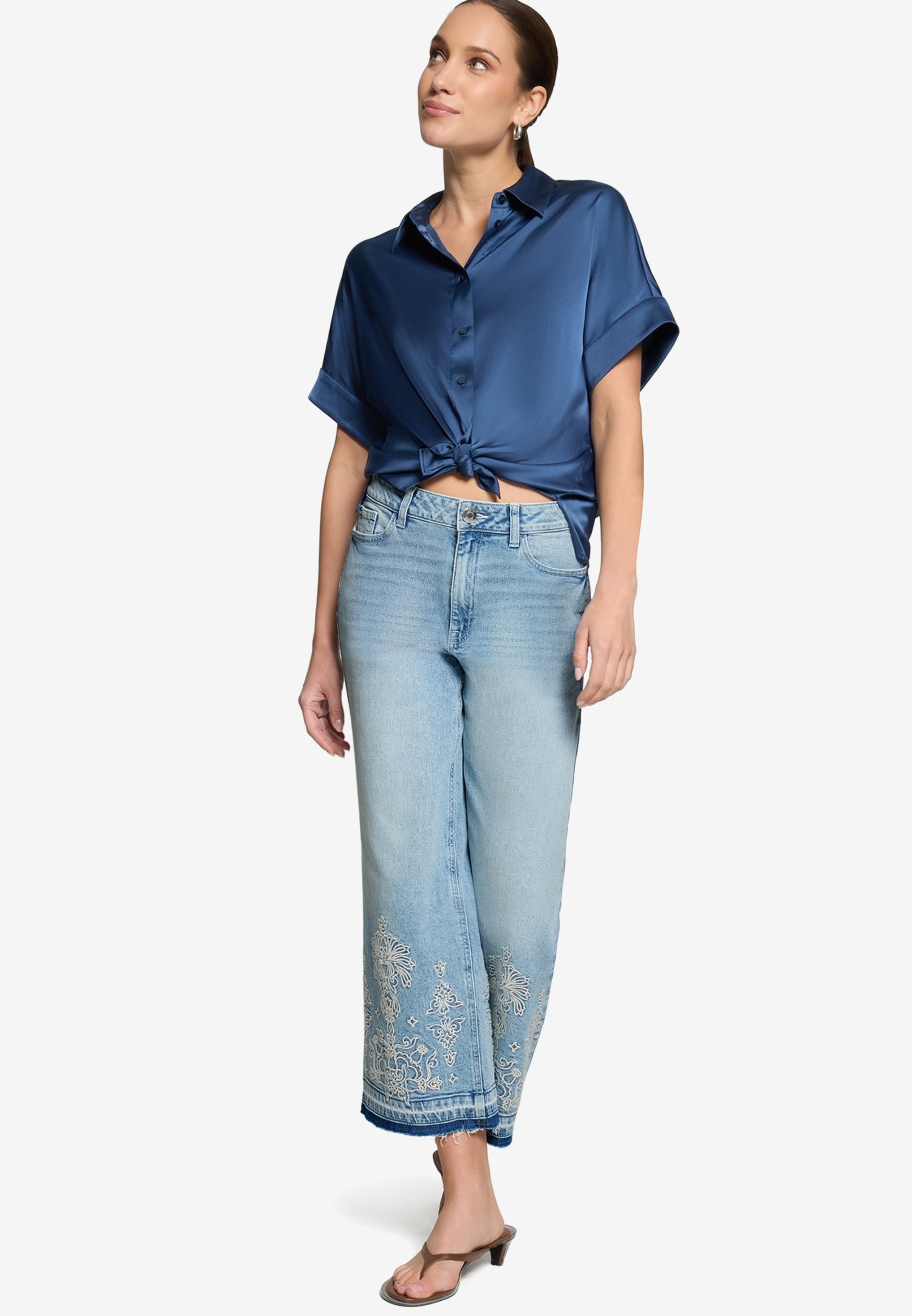 Zero Damen Jeans Light Blue Deni