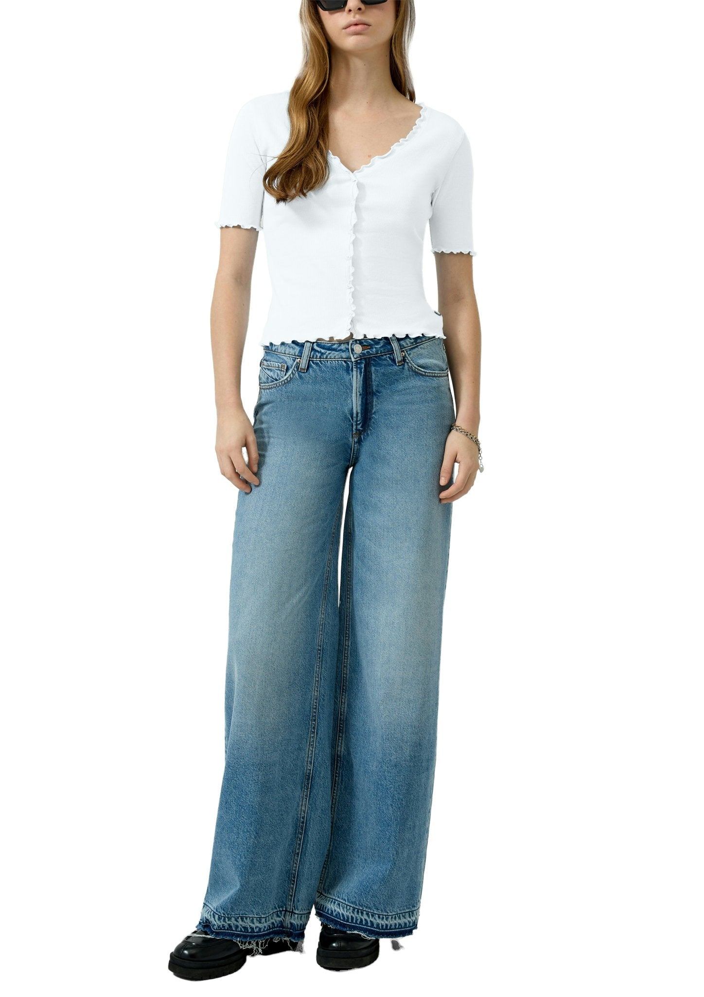 QS by S.Oliver Damen T-Shirts White