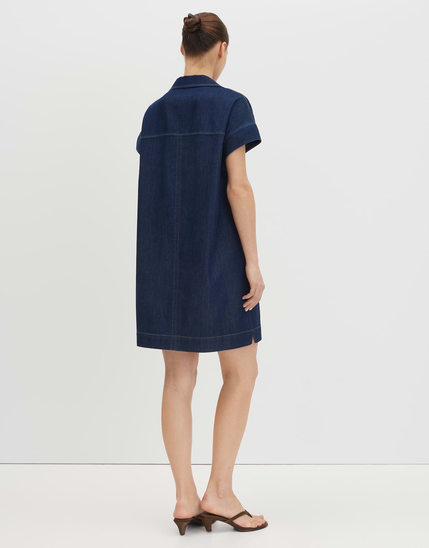 Someday Damen Kleider Rinsed Dark Blu