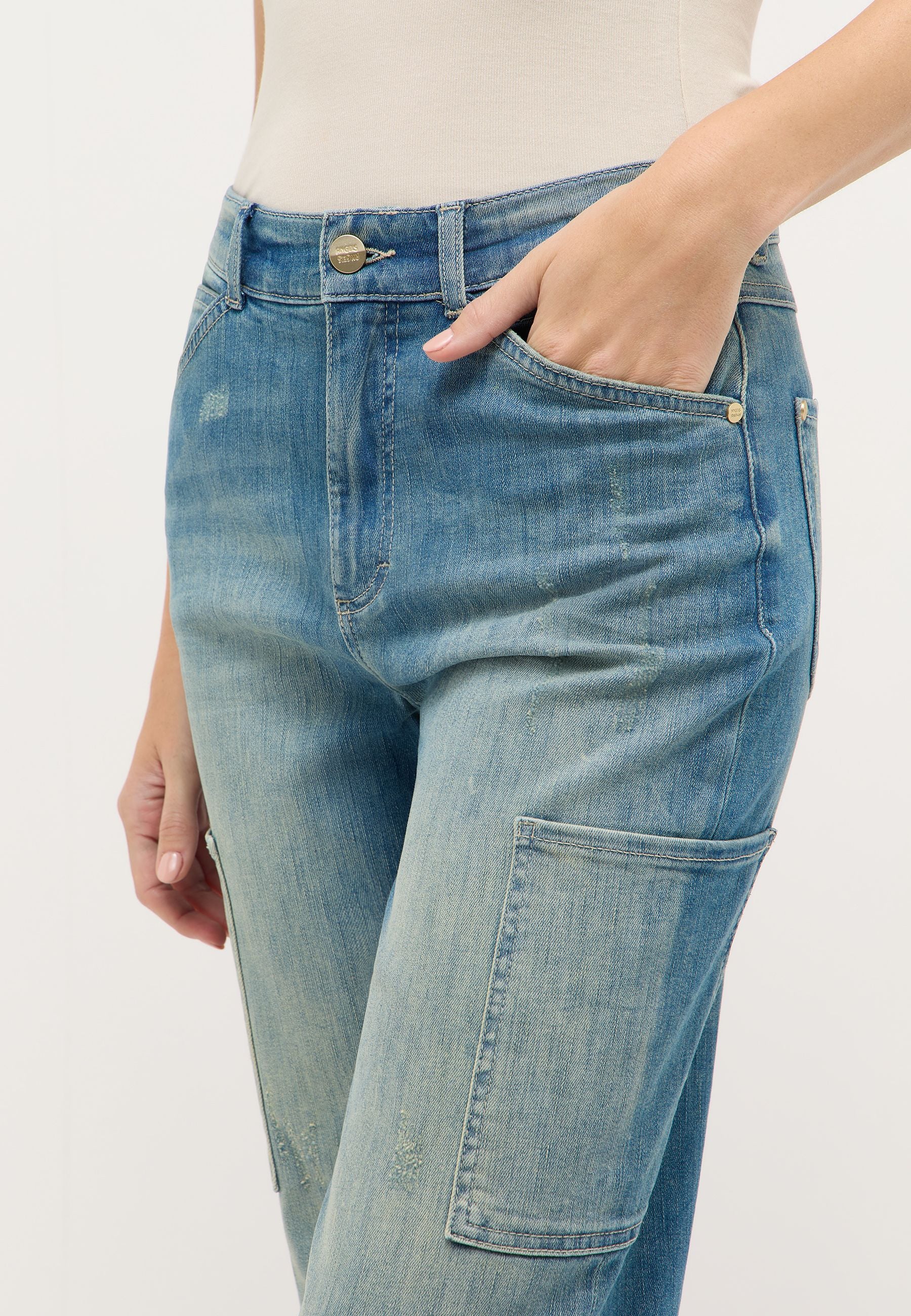 Angels Damen Jeans  Light Blu