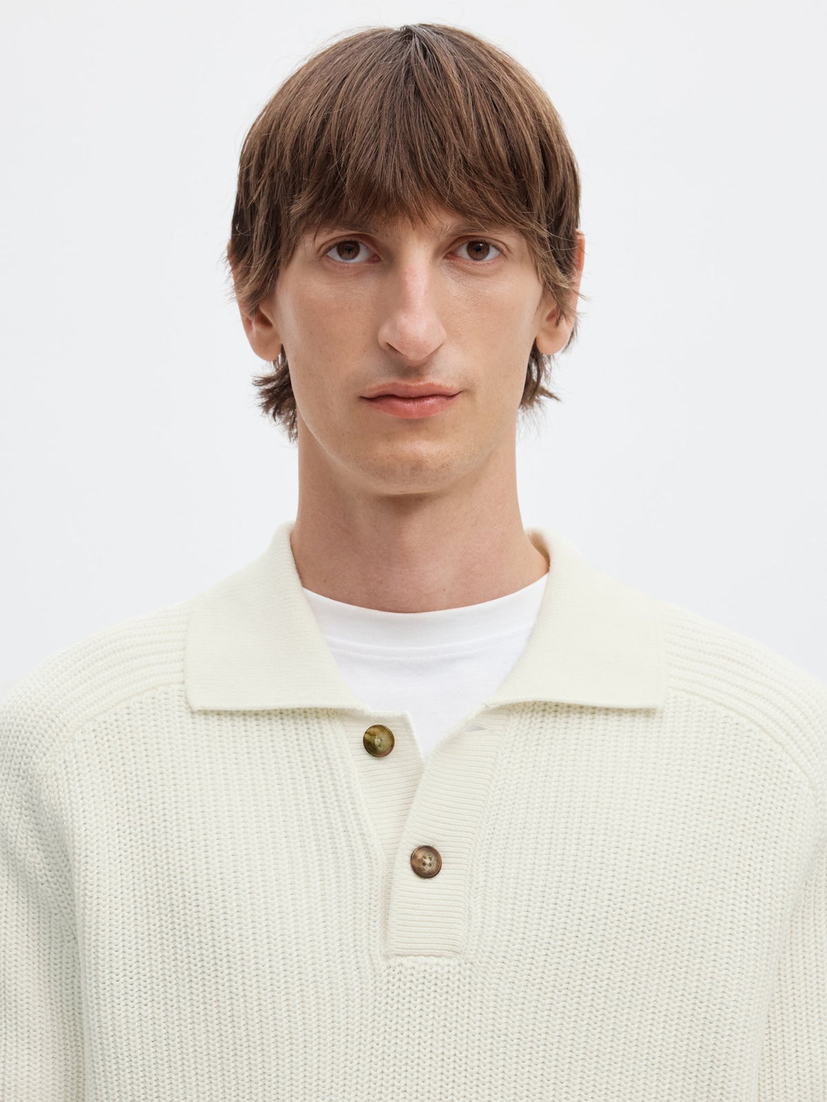 Selected homme Herren Pullover Egret
