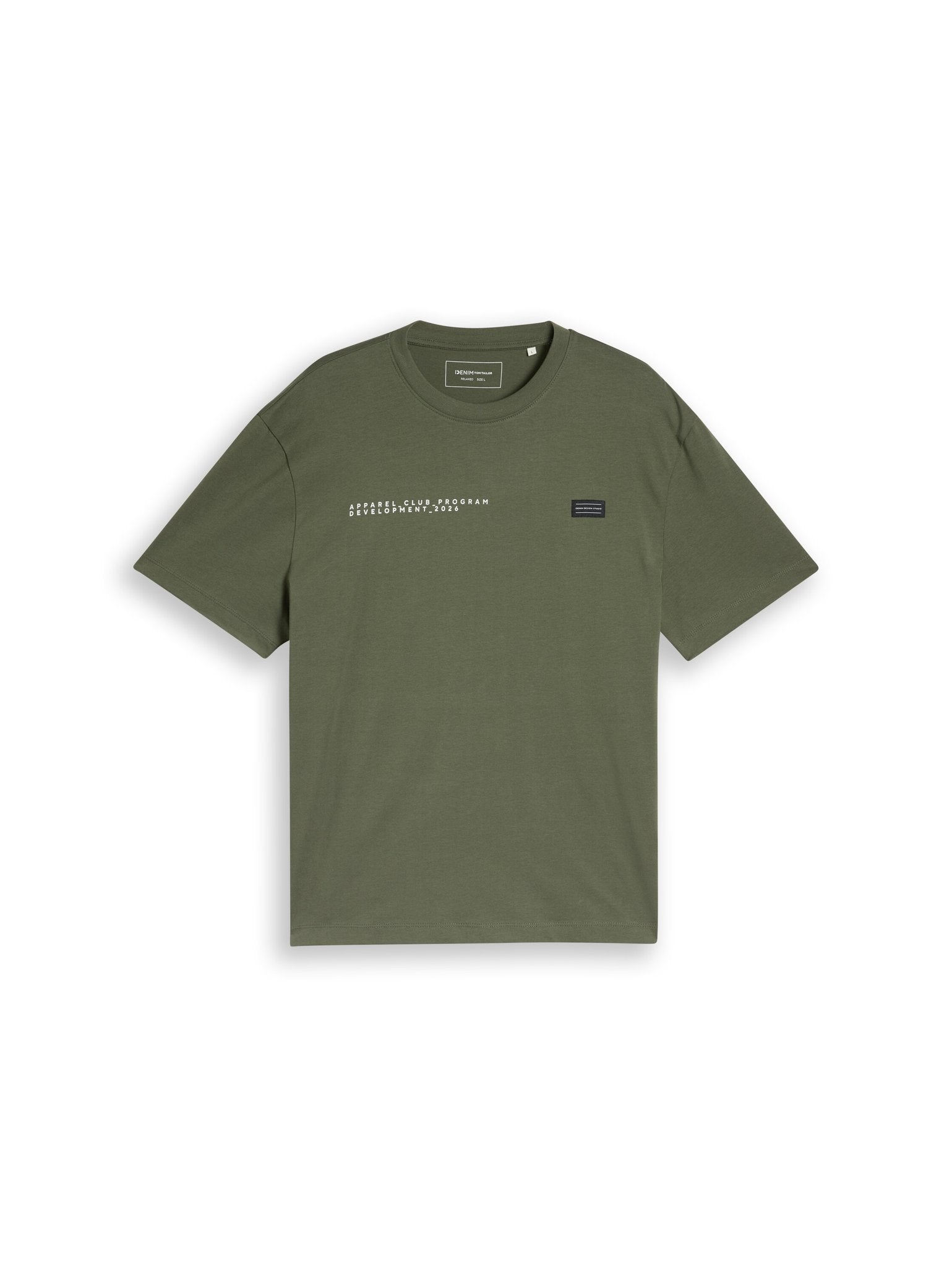 Tom Tailor denim Herren T-Shirts kurz Urban Olive Gre