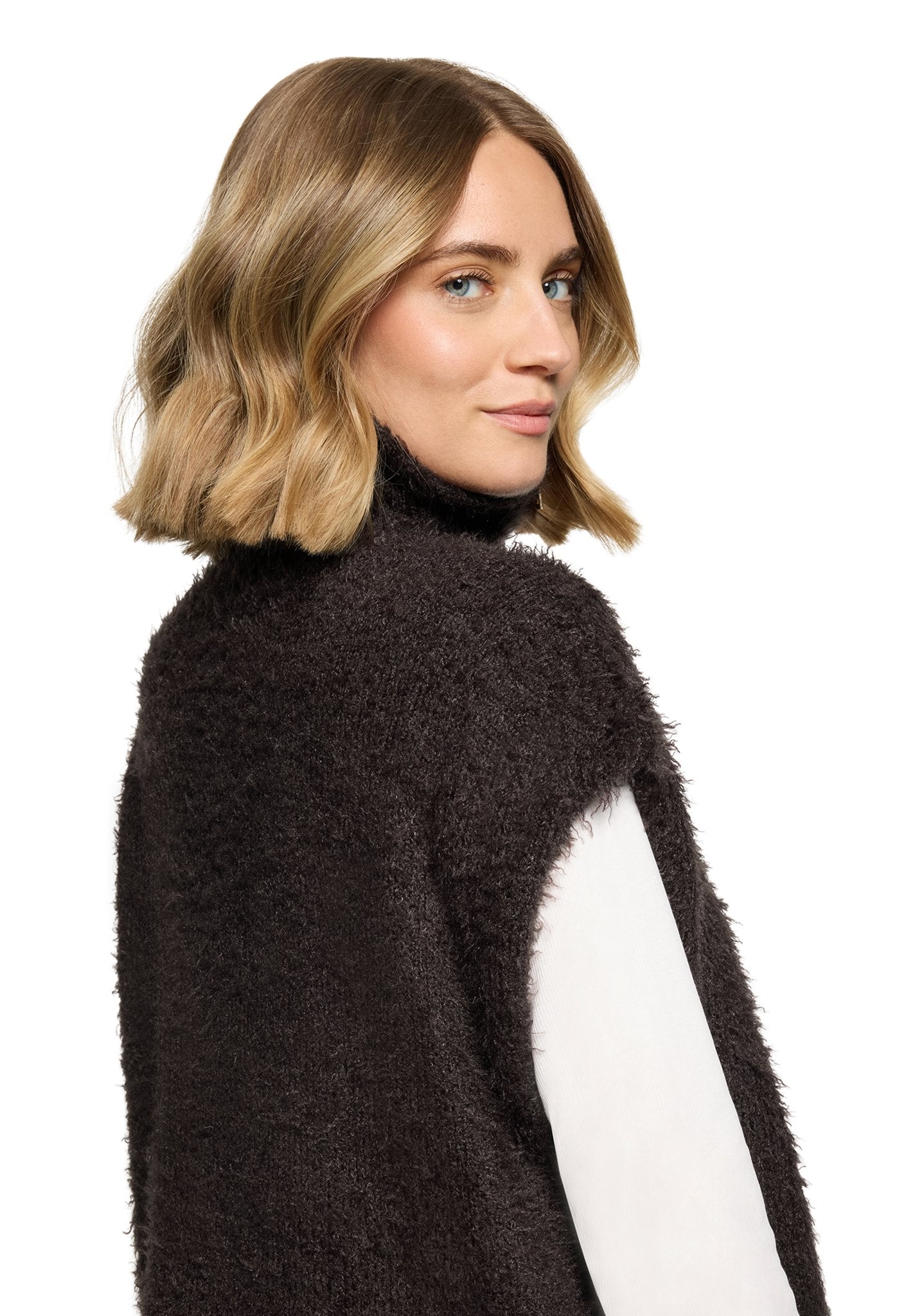 Cartoon Damen Pullover Black Coffee