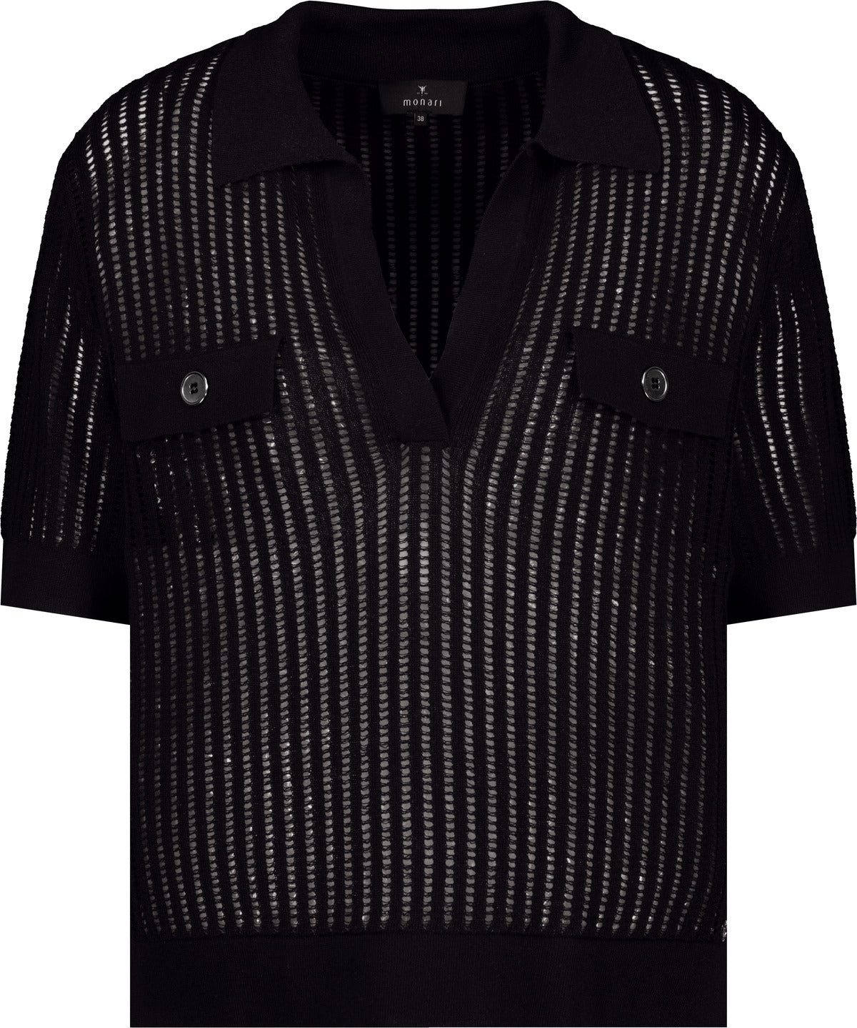 Monari Damen Pullover  Schwarz