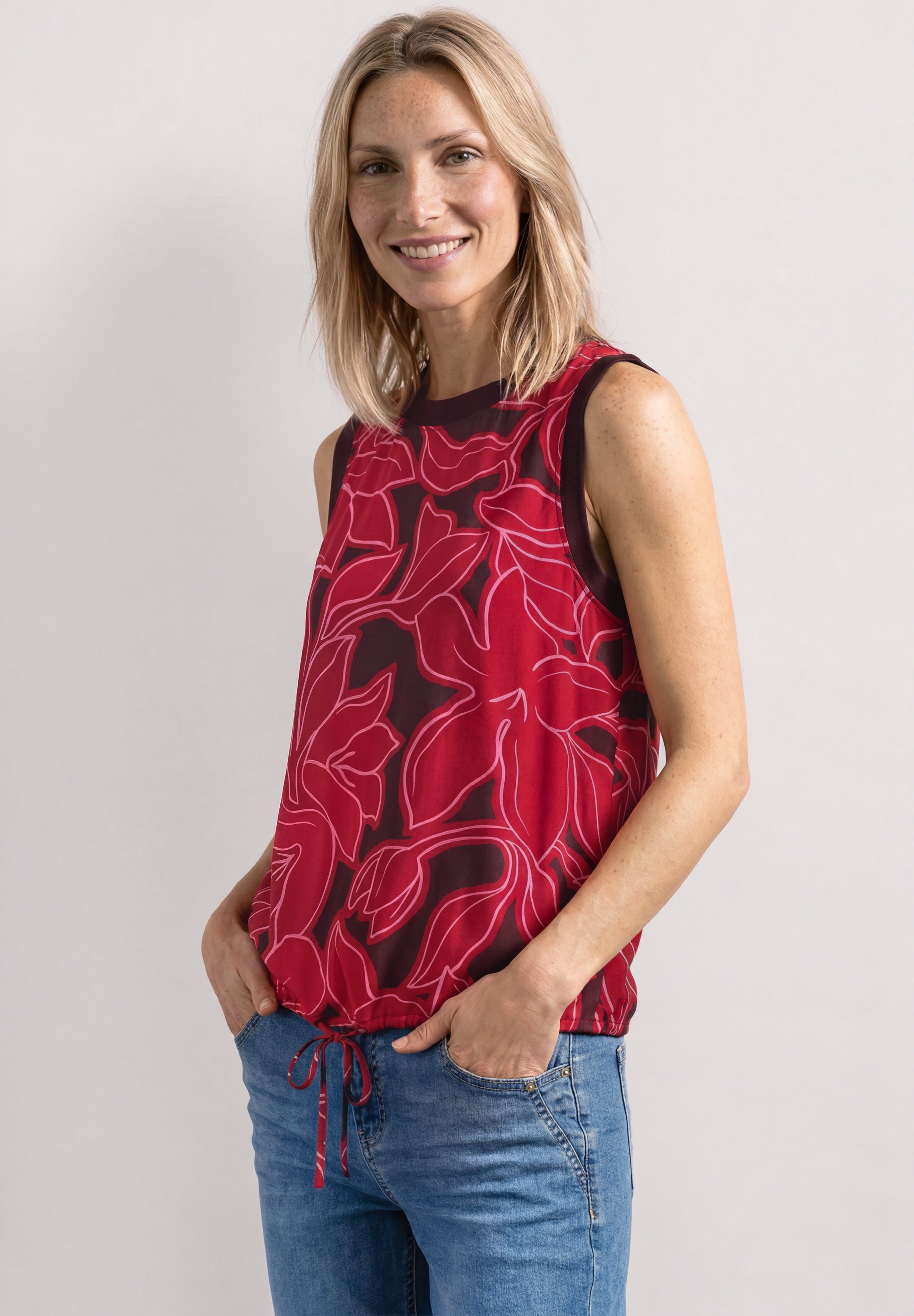 Street One Damen Blusen Salsa Red