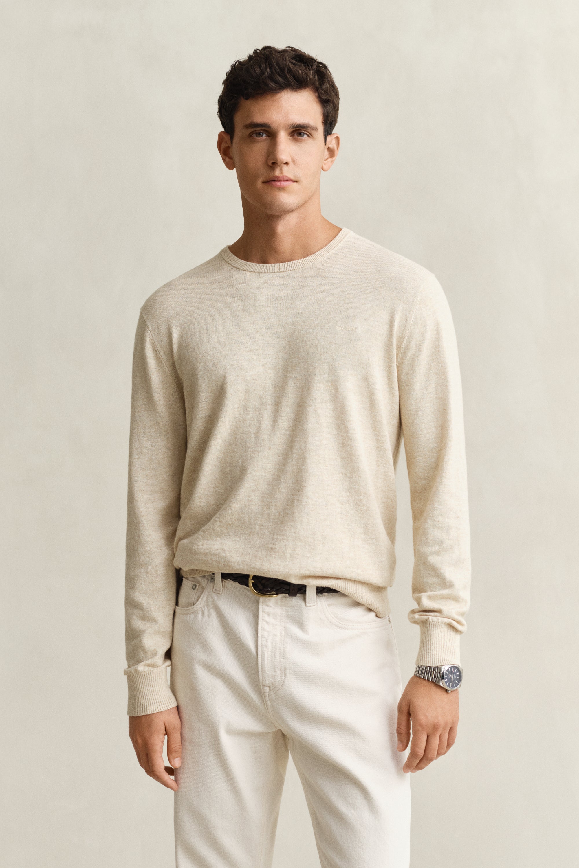 Gant Herren Pullover  Seed Melang