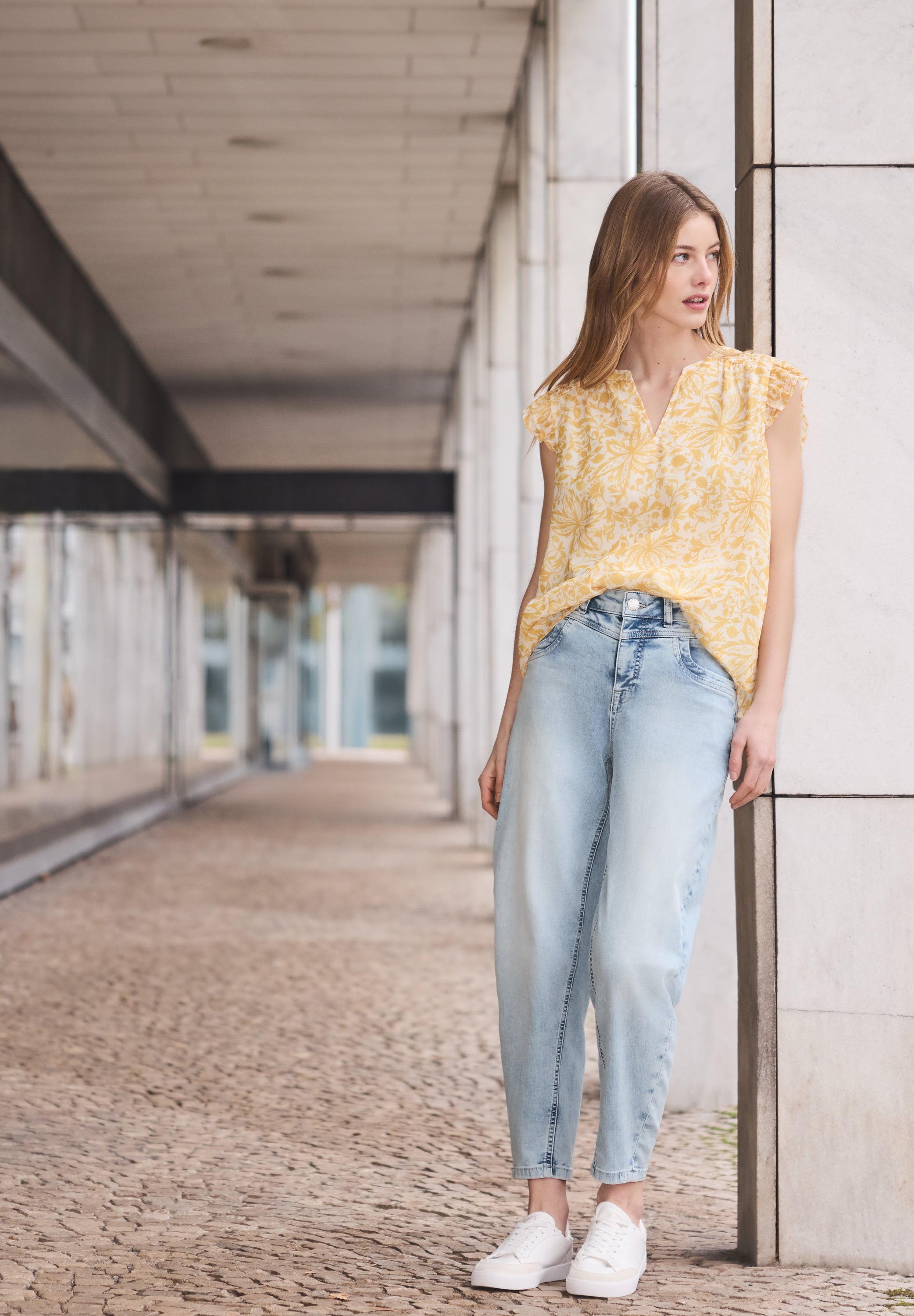 Street One Studio Damen Hosen Ultra Ble