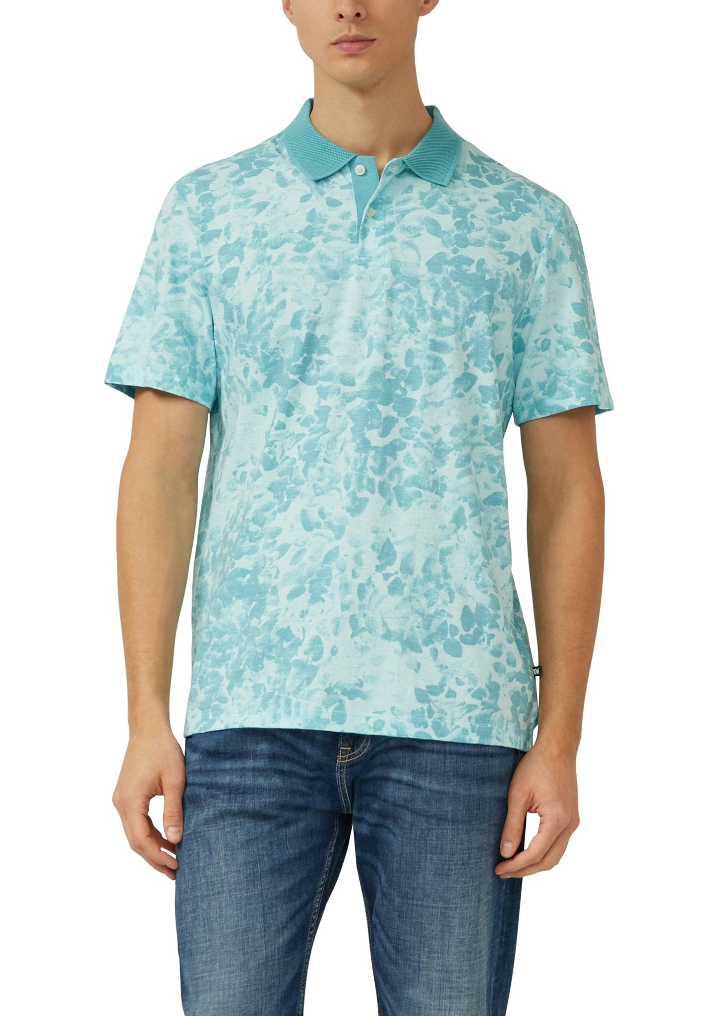 S. Oliver red Herren Polo-Shirts Blue Green