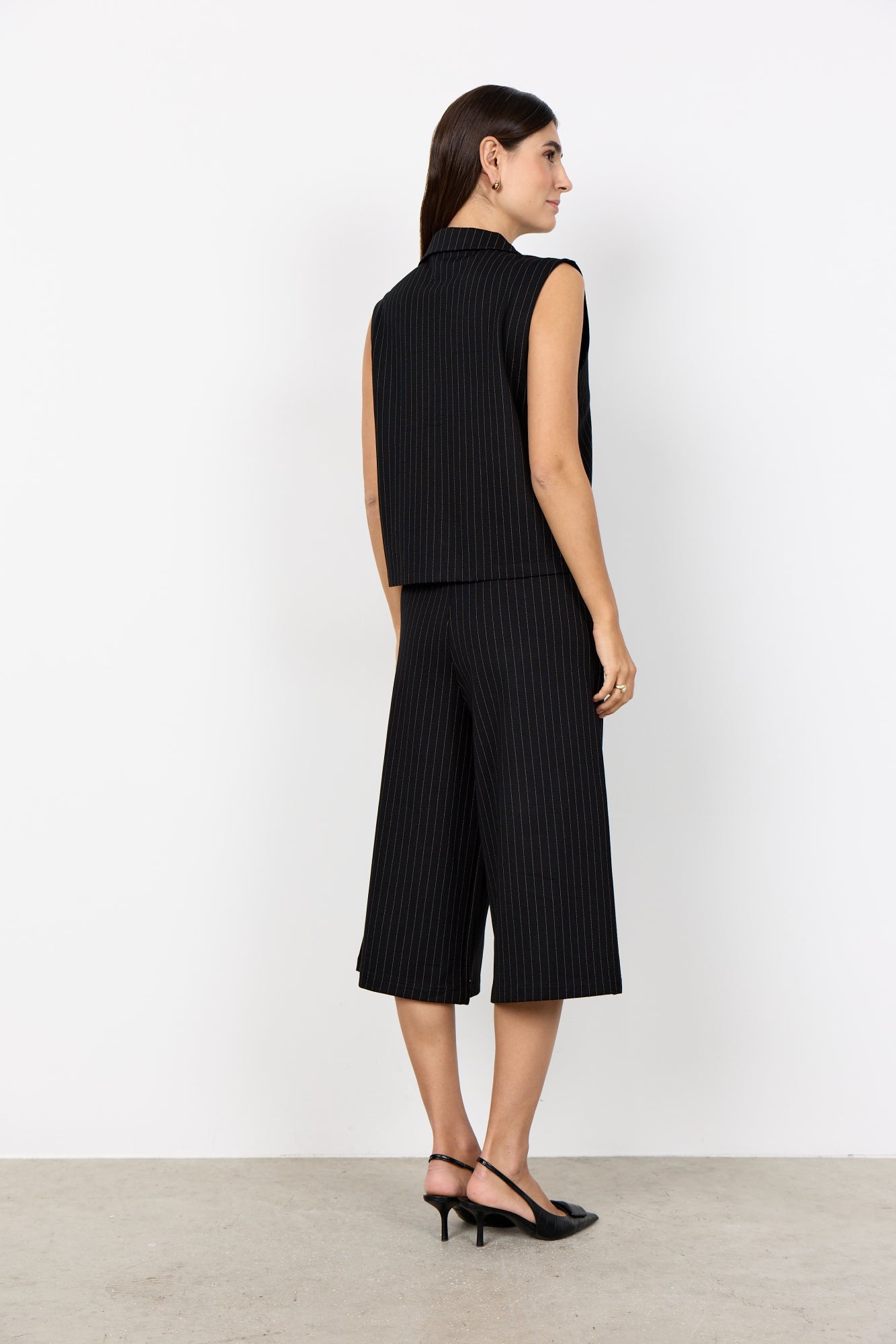 Soya Concept Damen Hosen Black Combi