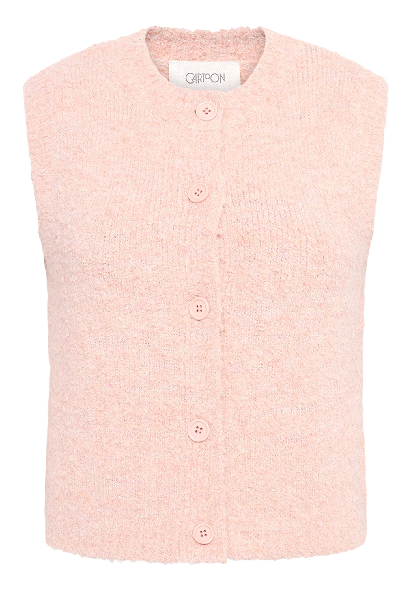 Cartoon Damen Strickjacken Rose Melange