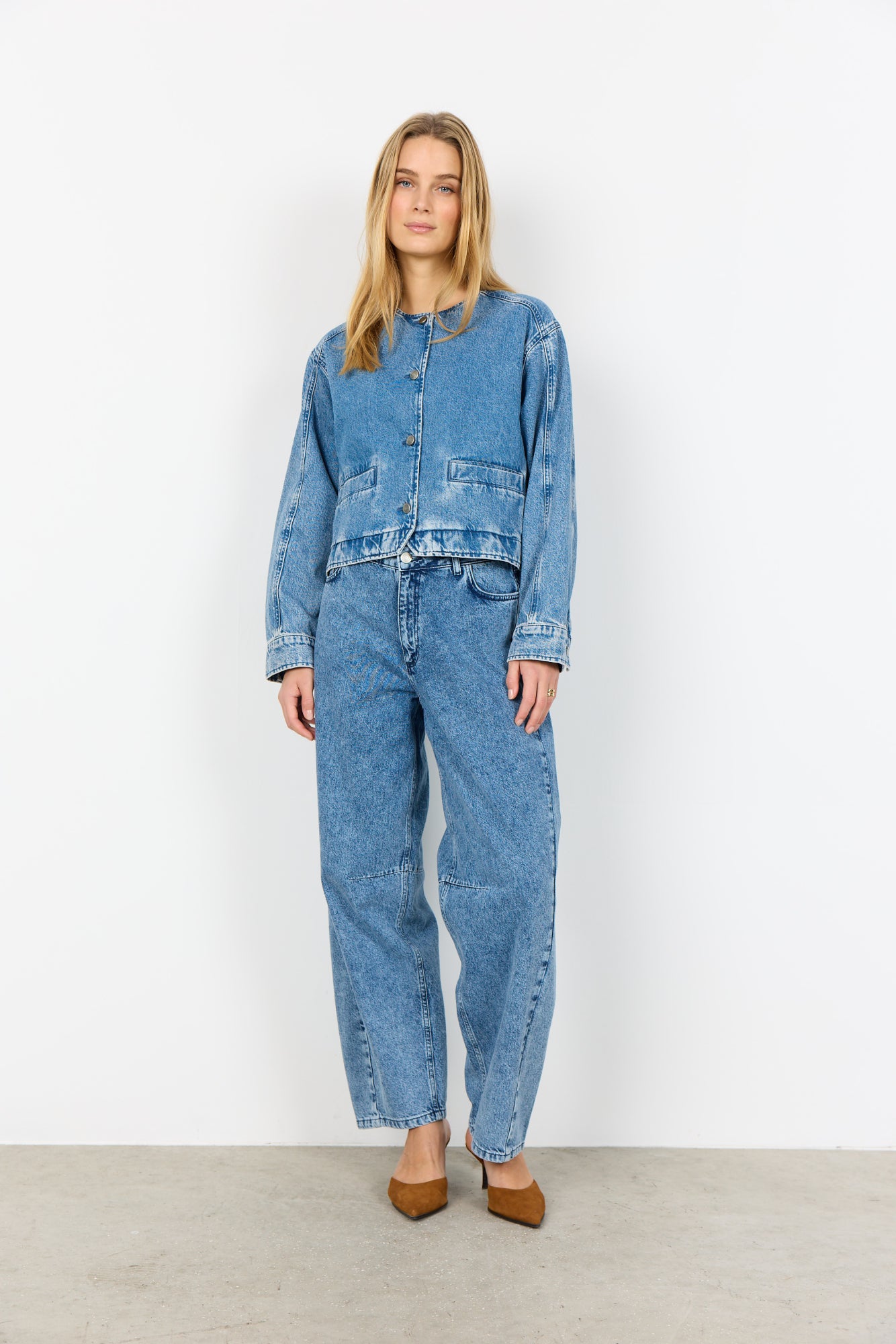 Soya Concept Damen Jacken Medium Blue Den