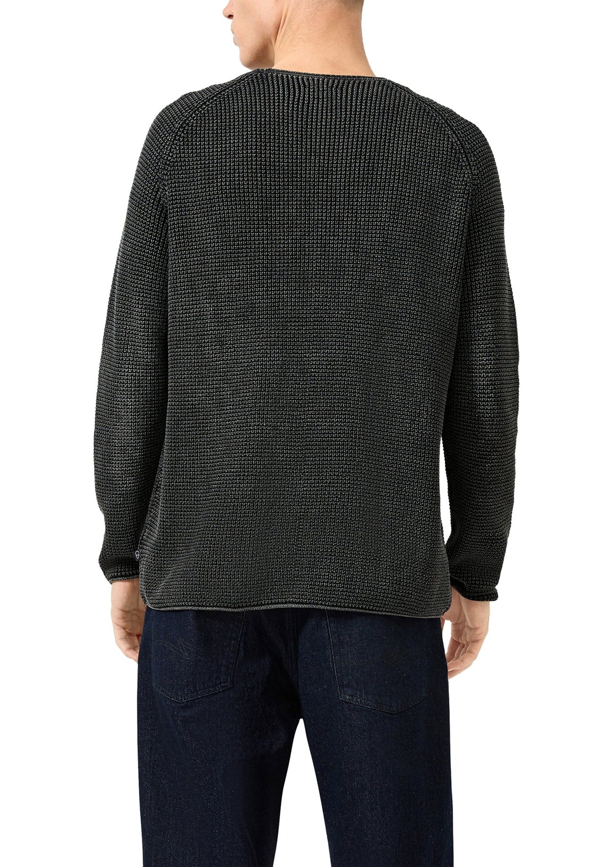 QS by S.Oliver Herren Pullover Grey/Black