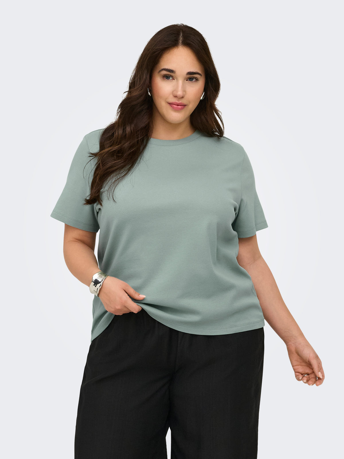 Only Carmakoma Damen T-Shirts Jadeite
