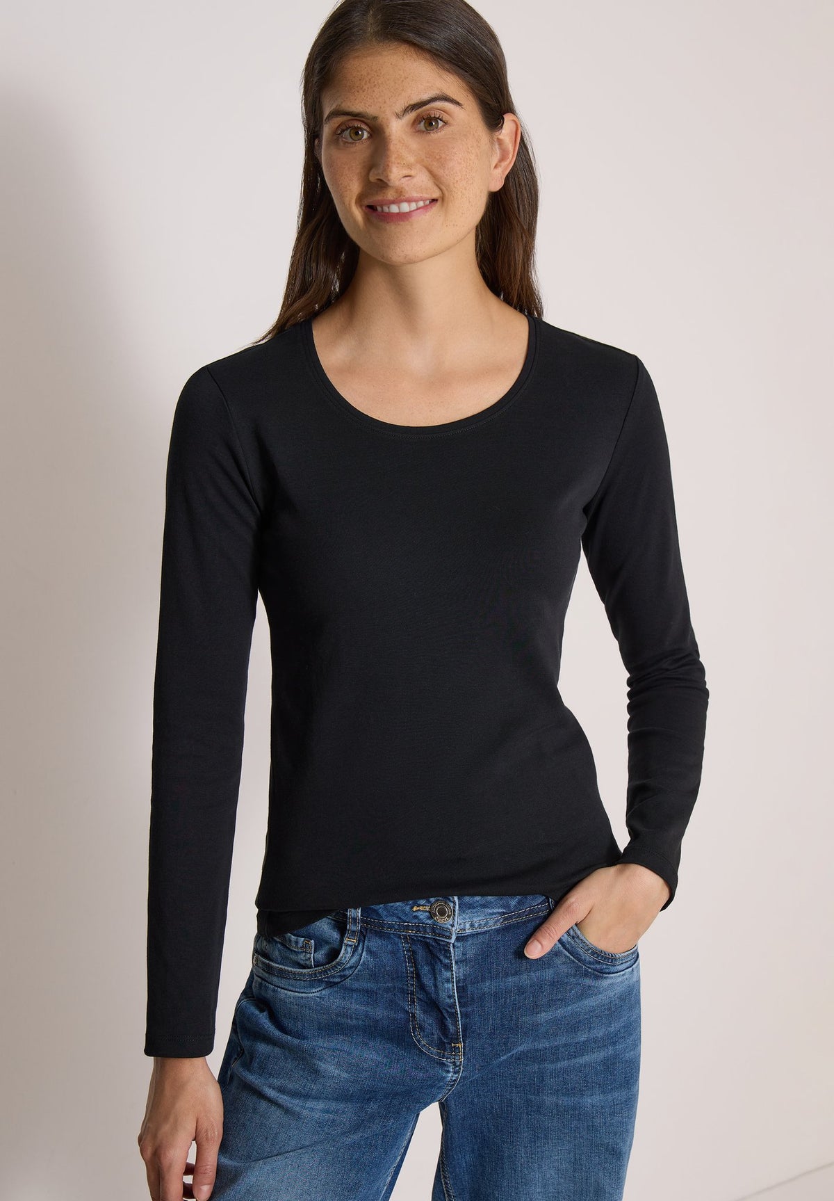 Cecil Damen T-Shirts Black