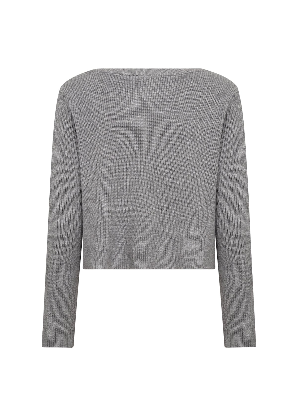 Soya Concept Damen Strickjacken Med. Grey Melan