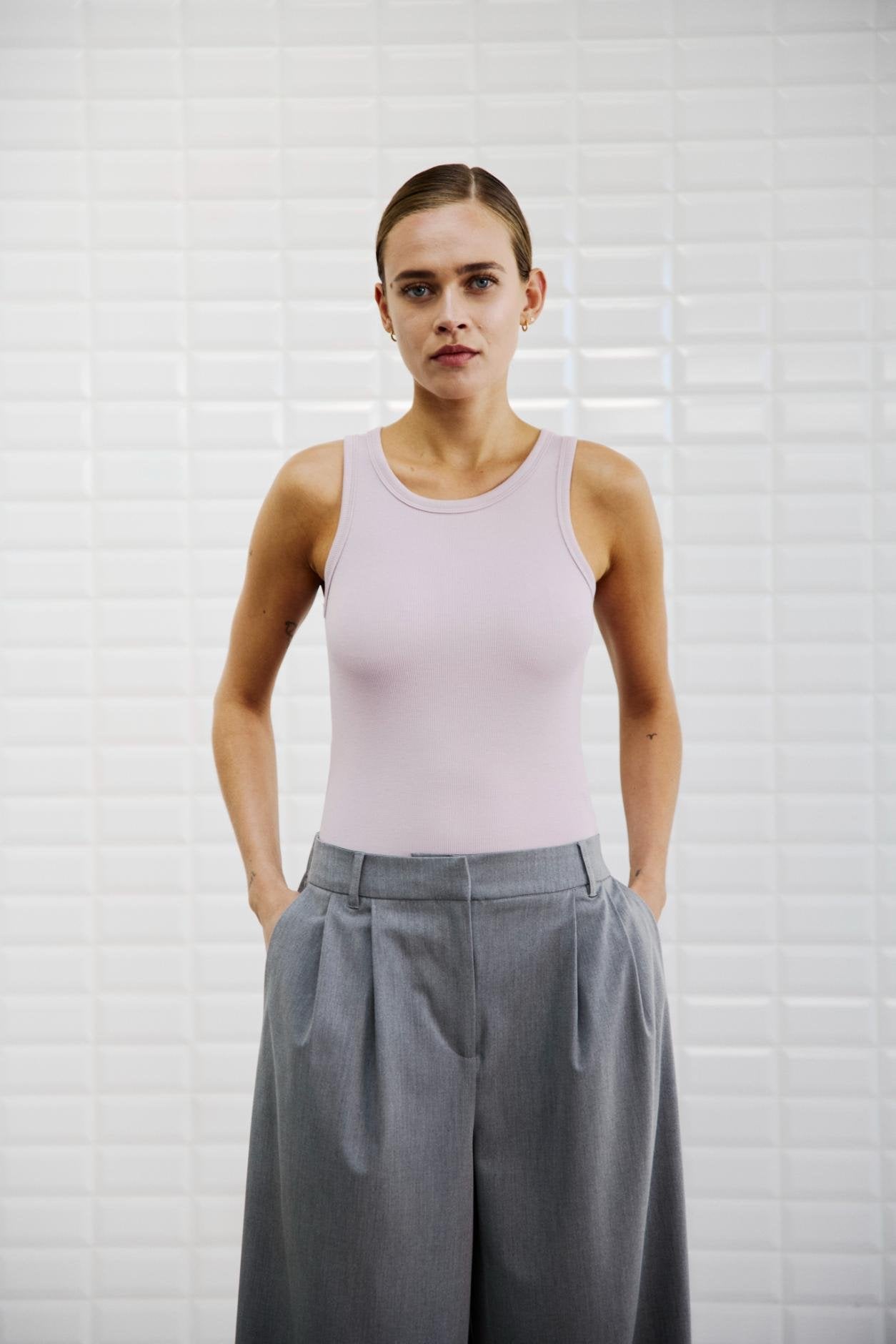 Withblack Damen Tops Lavender S