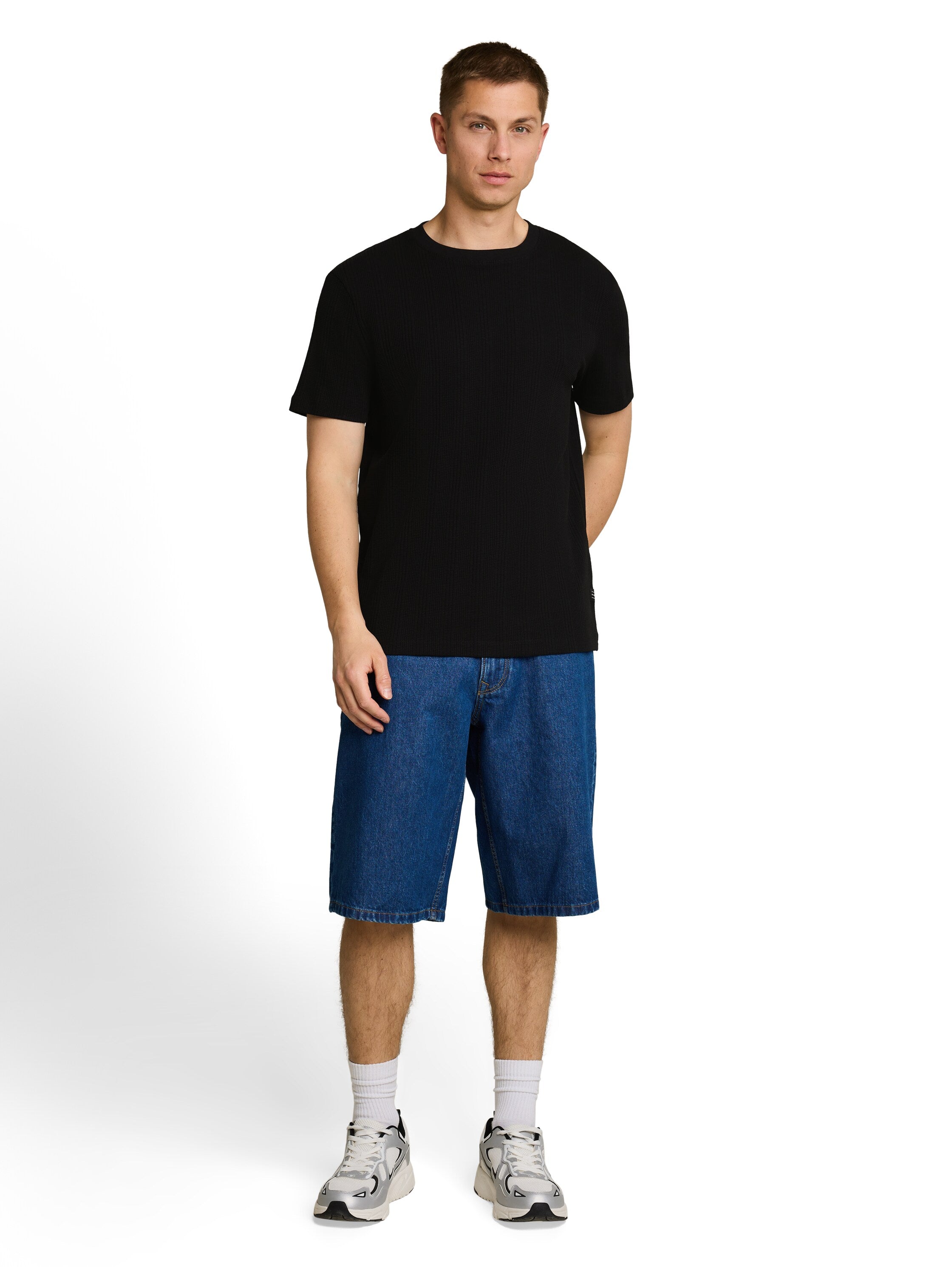 Tom Tailor denim Herren T-Shirts kurz Black
