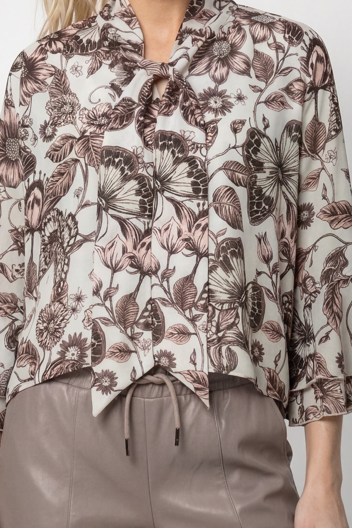 Monari Damen Blusen  Taupe Gemus