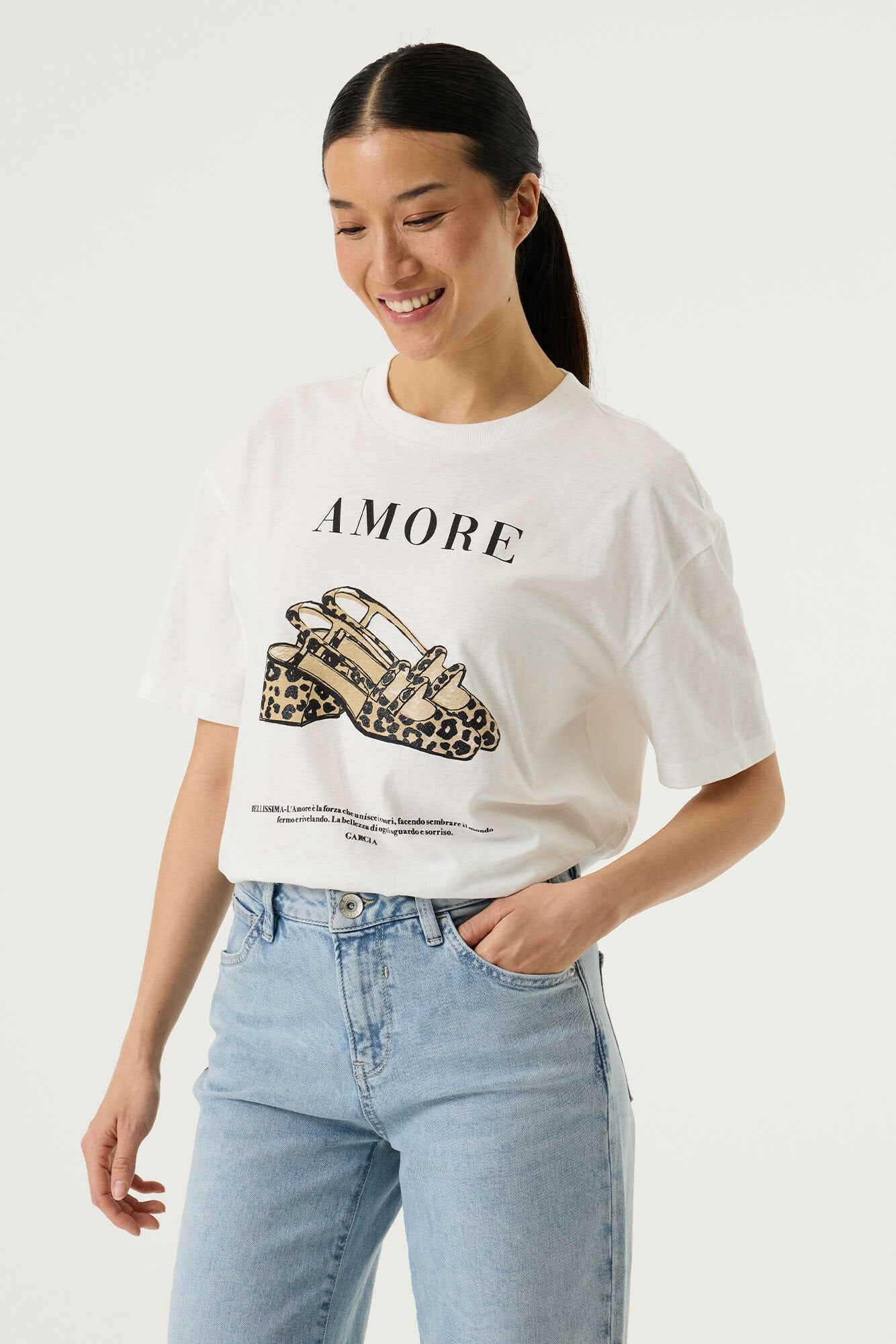 Garcia Damen T-Shirts Off White
