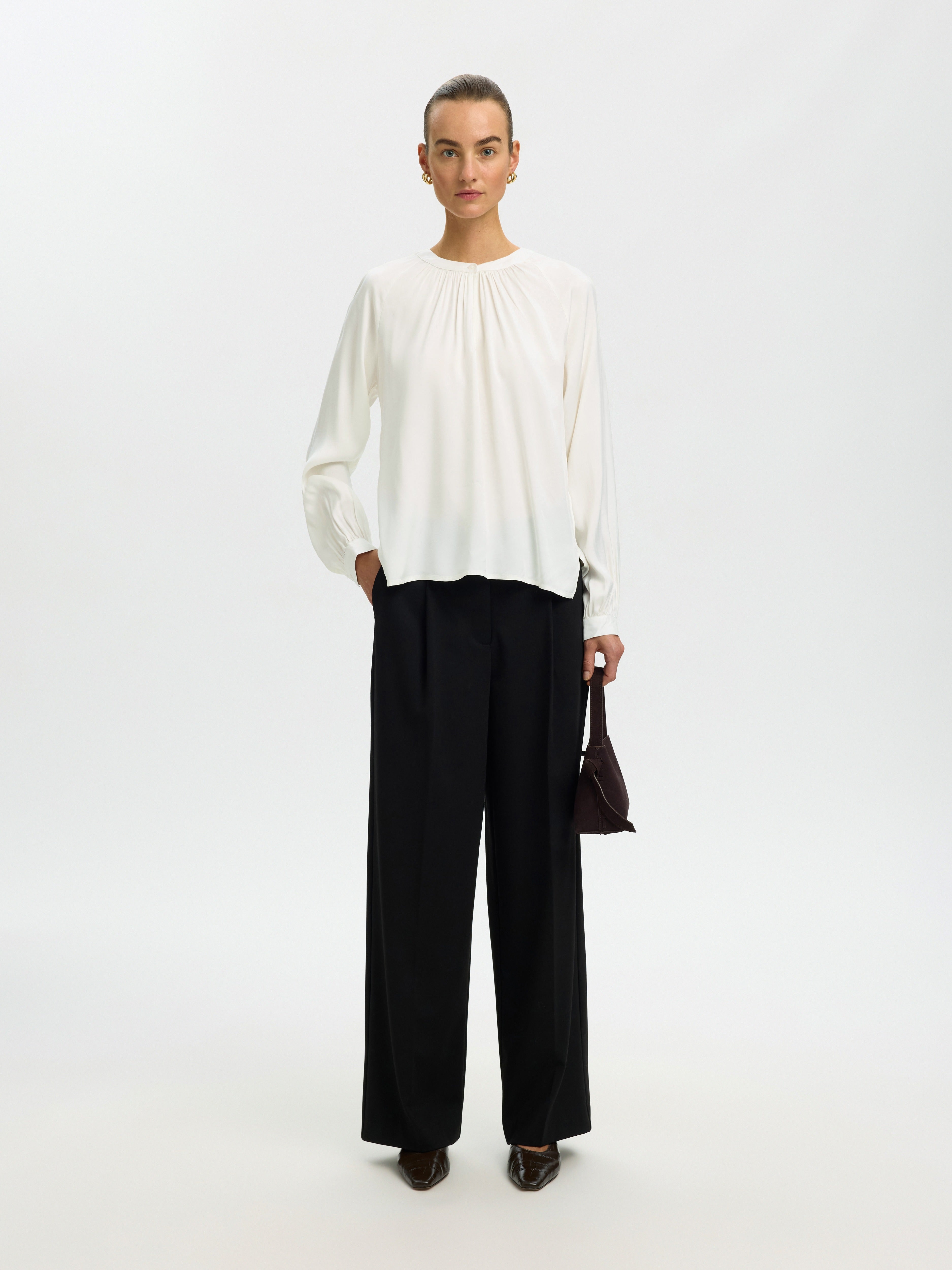 Selected Femme Damen Blusen Egret