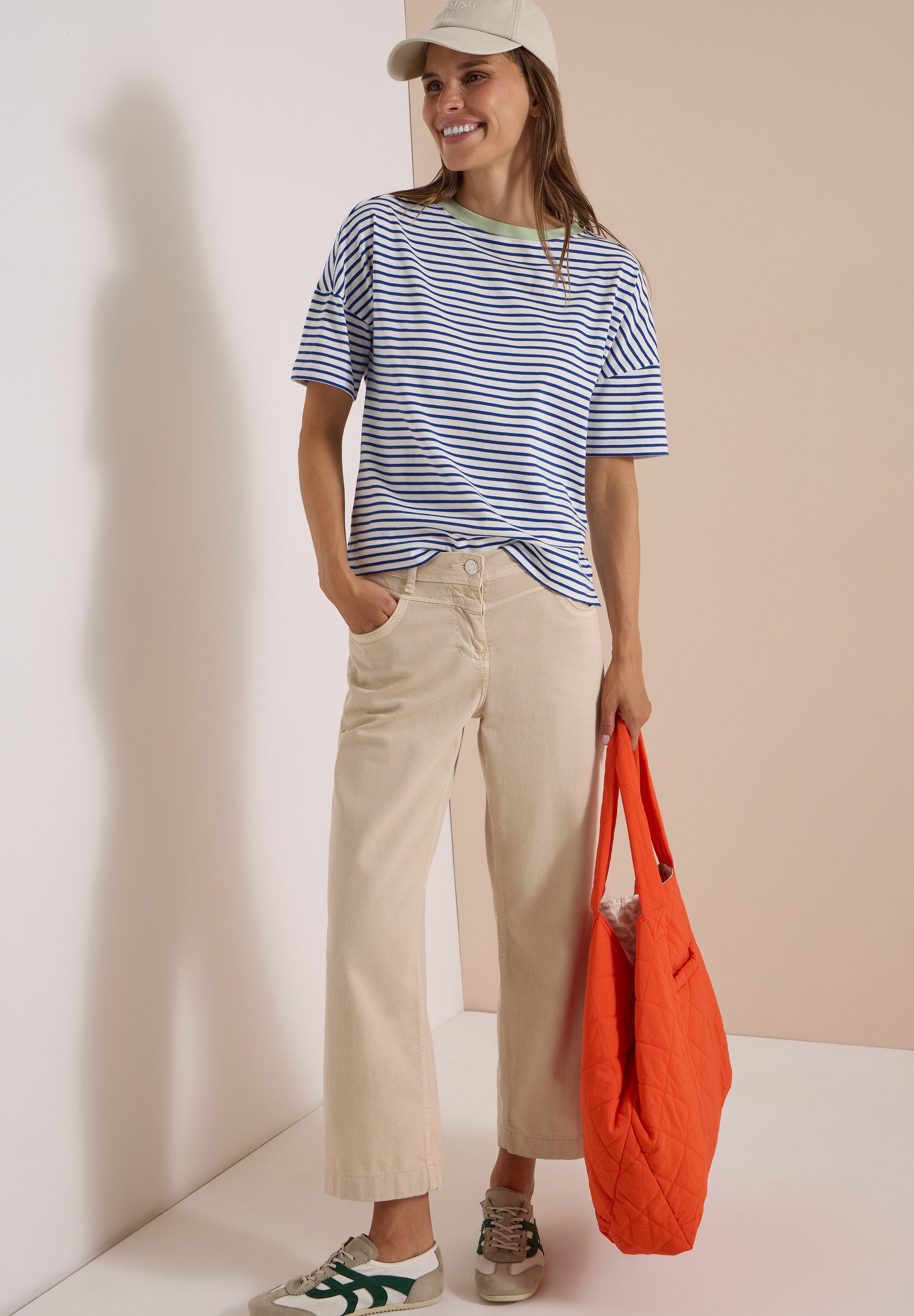 Cecil Damen T-Shirts  Deep Rive