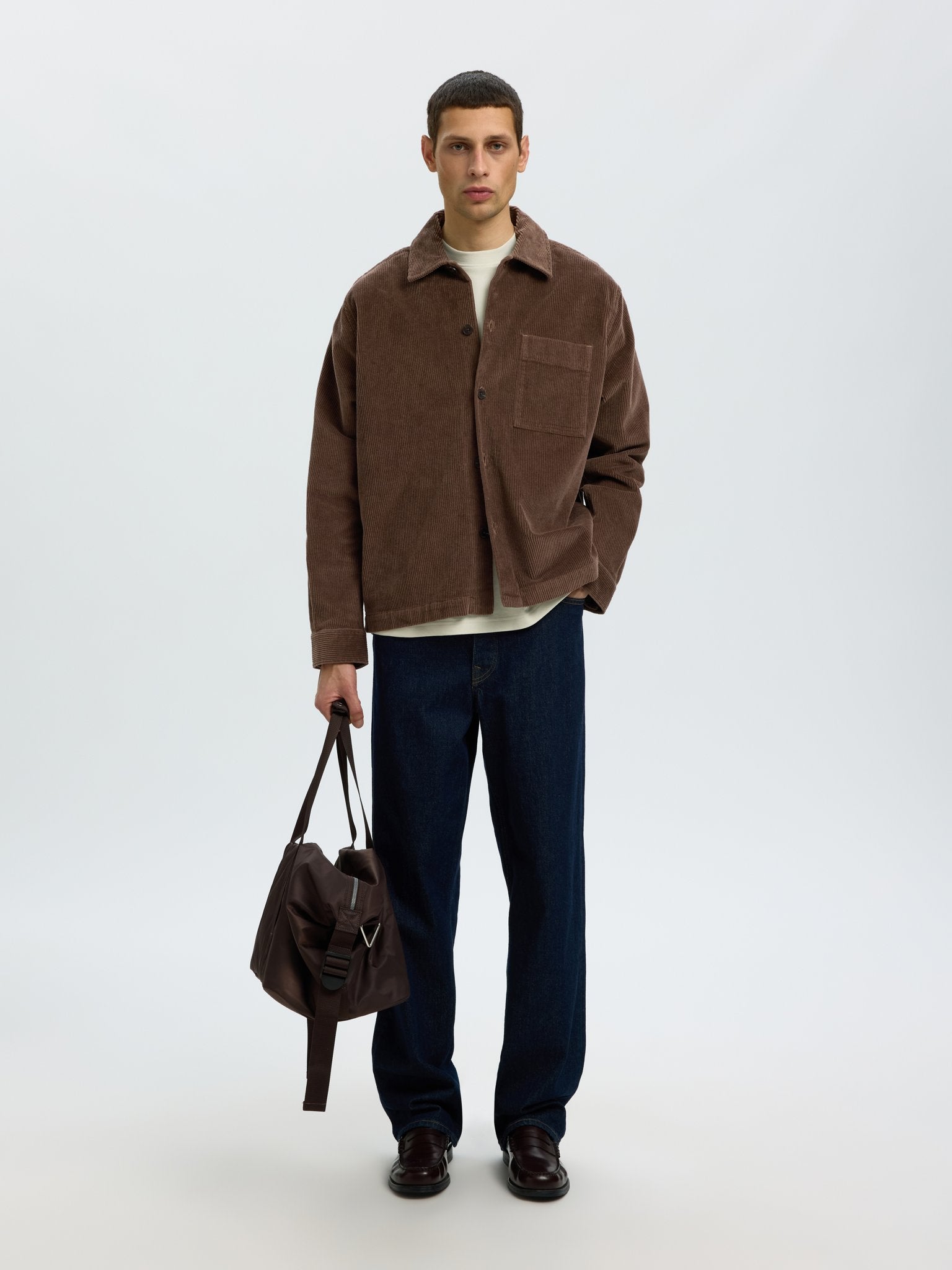 Selected homme Herren Hemden  Chocolat