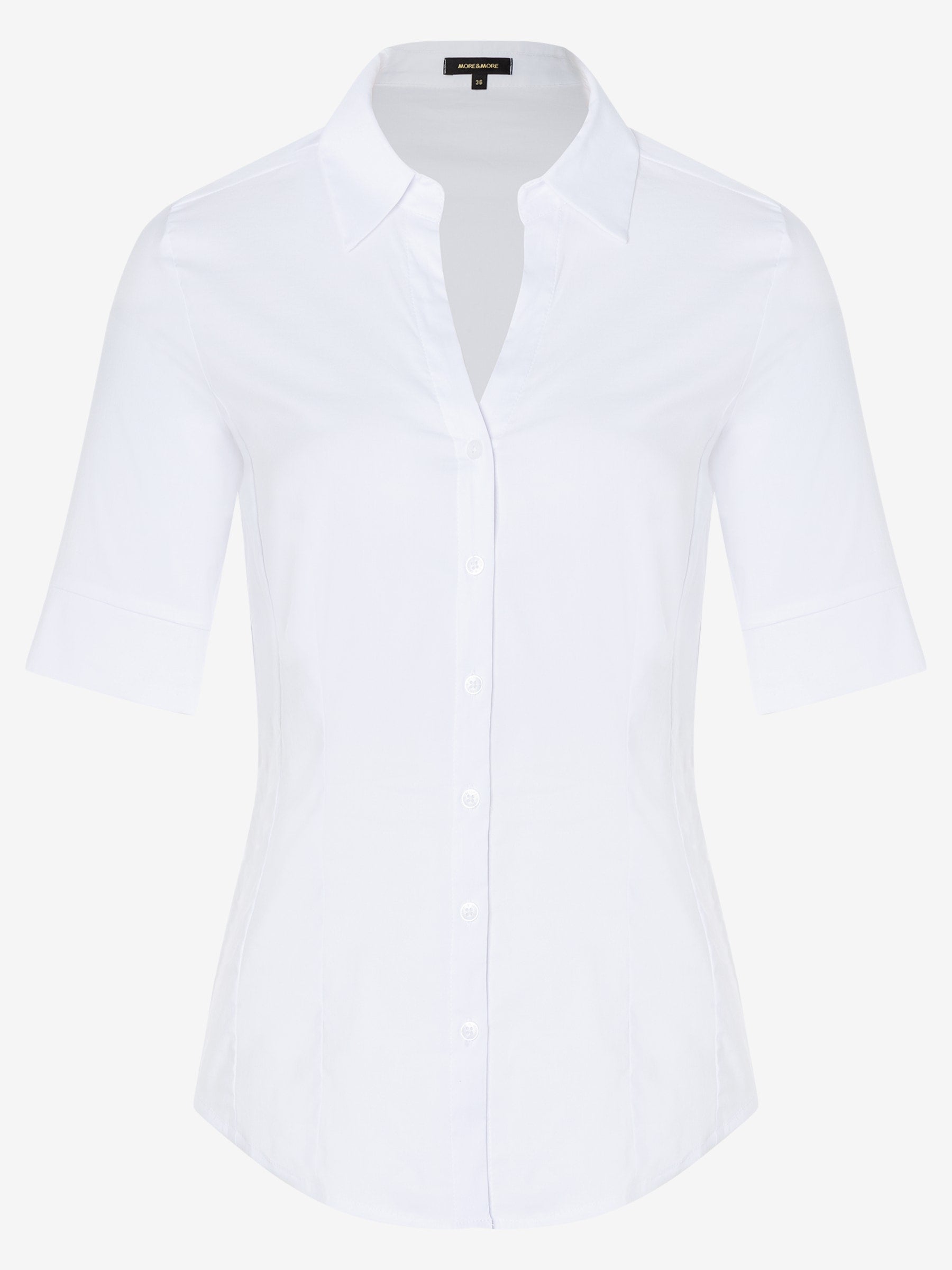 More & More Damen Blusen kurz  White