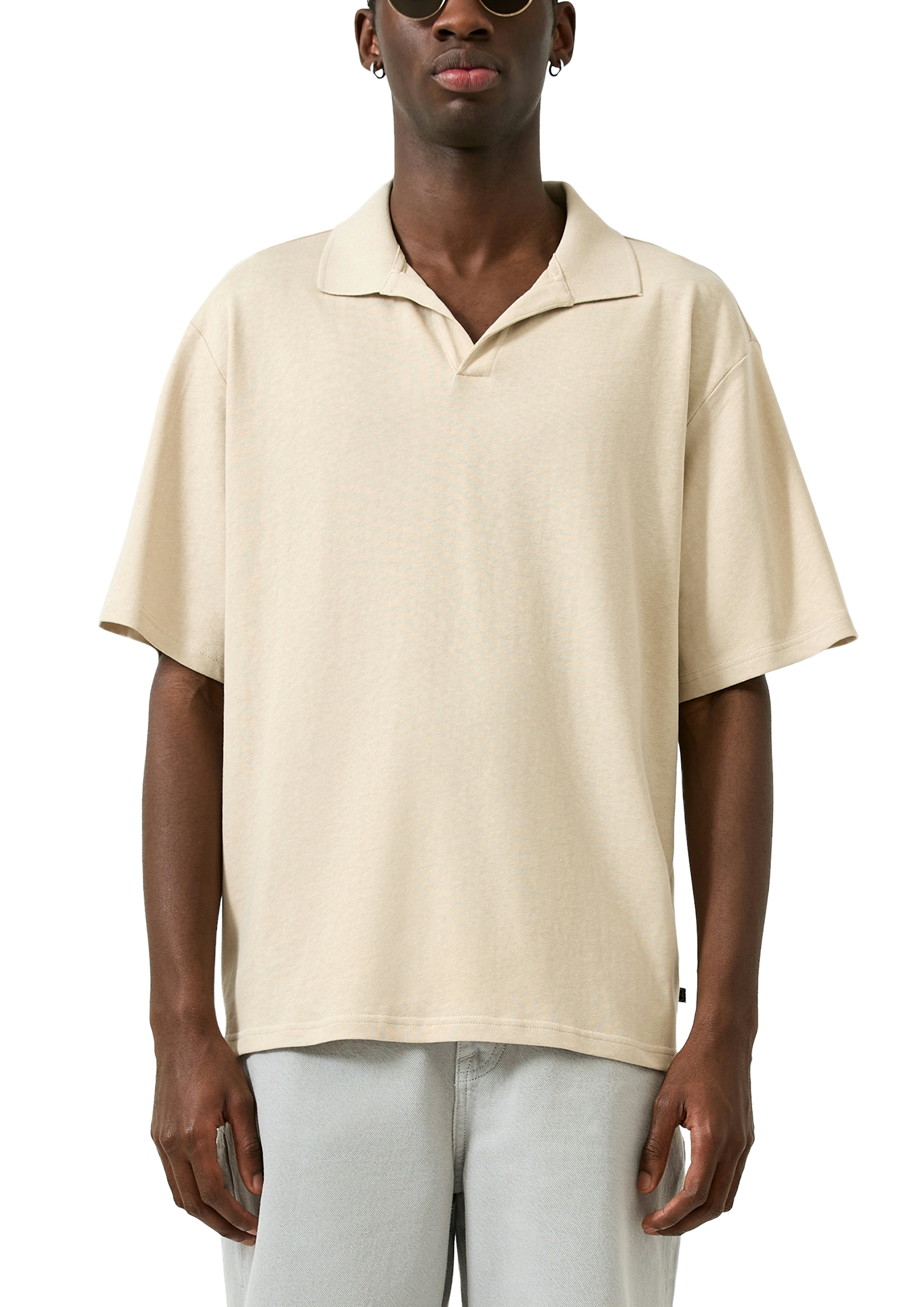 QS by S.Oliver Herren Polo-Shirts Grey/Black