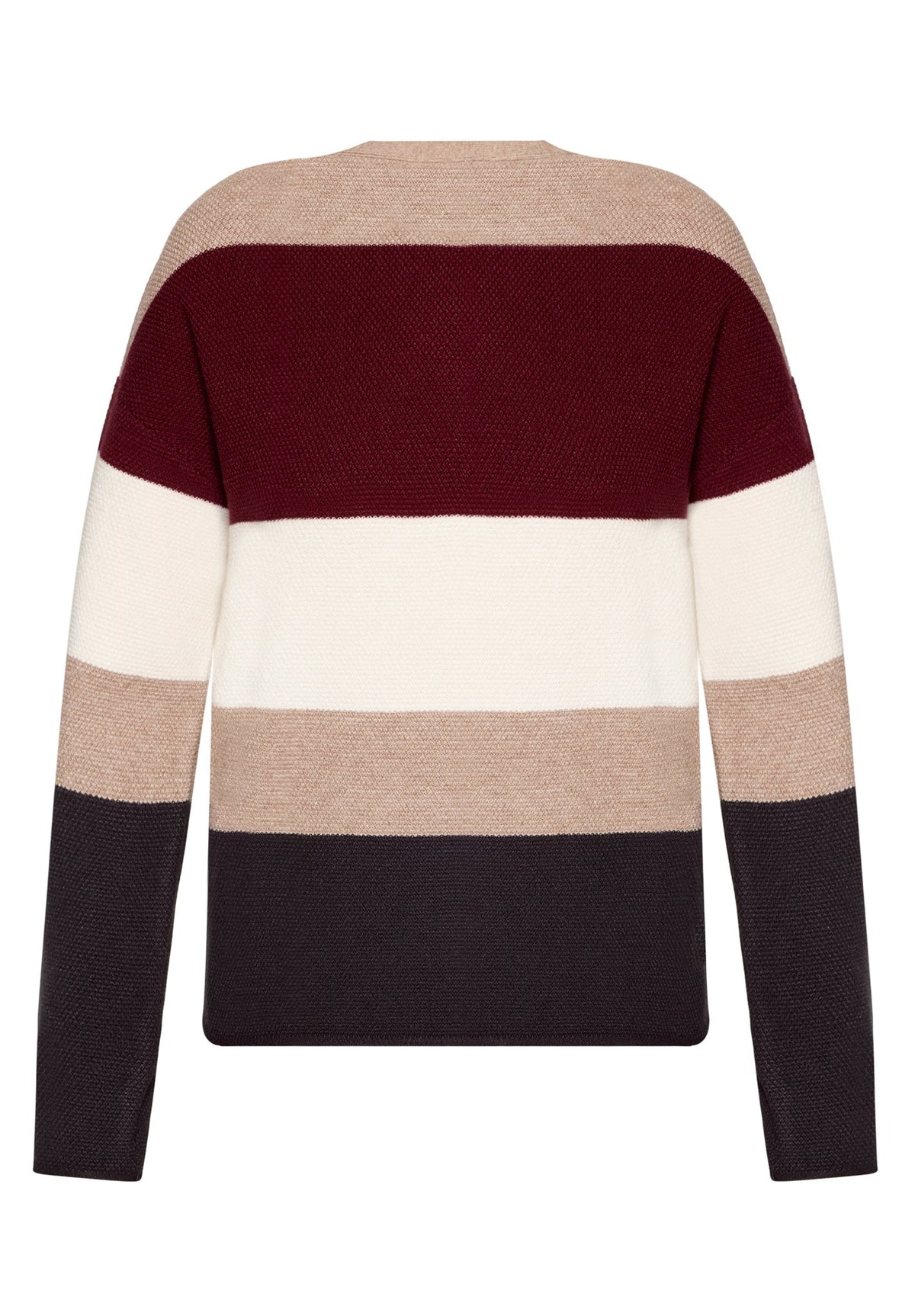 Betty & Co Damen Pullover Dark Red/Taupe